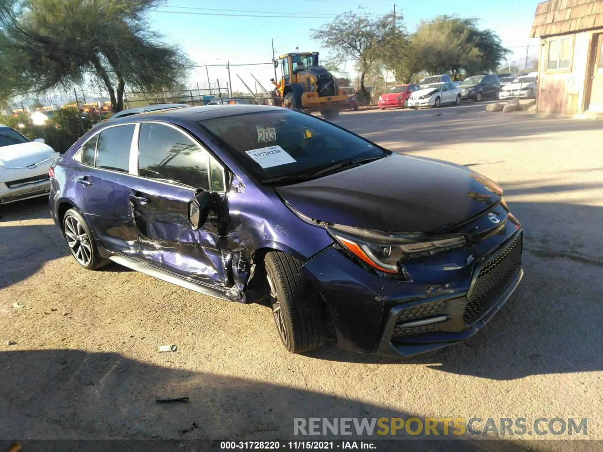 1 Photograph of a damaged car JTDP4RCE0LJ006197 TOYOTA COROLLA 2020