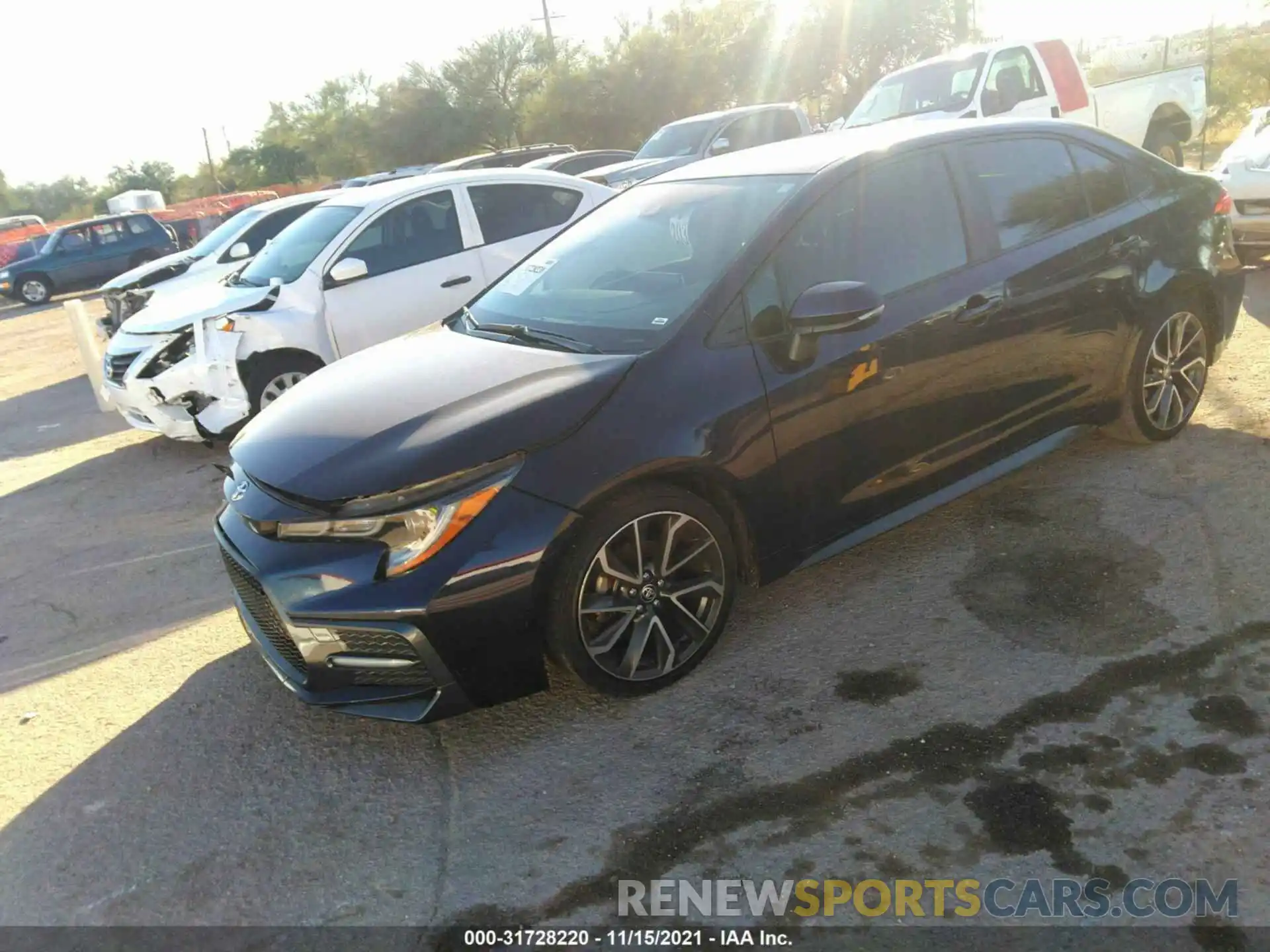 2 Photograph of a damaged car JTDP4RCE0LJ006197 TOYOTA COROLLA 2020