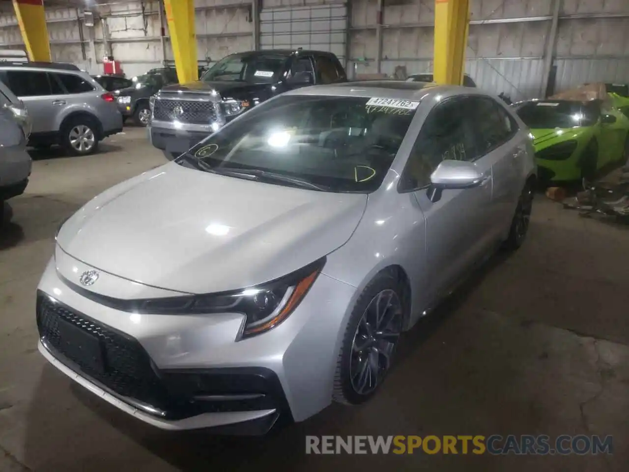 2 Photograph of a damaged car JTDP4RCE0LJ006880 TOYOTA COROLLA 2020