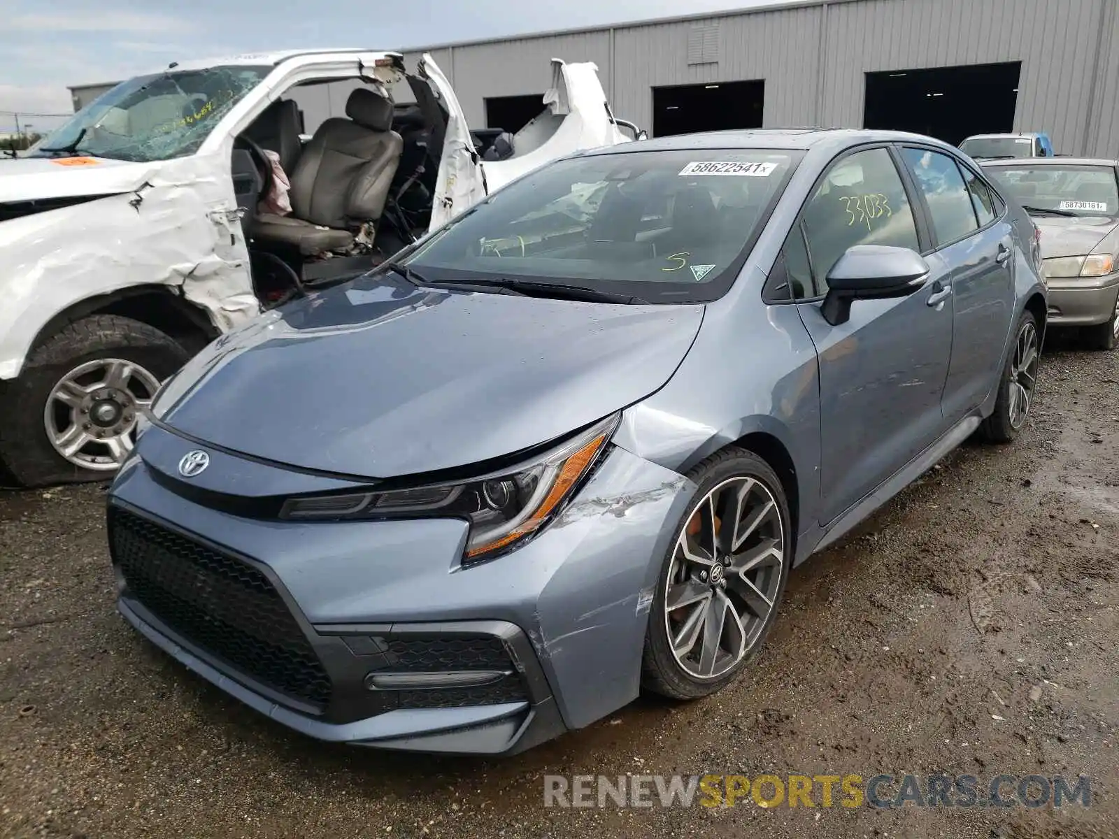 2 Photograph of a damaged car JTDP4RCE0LJ008063 TOYOTA COROLLA 2020