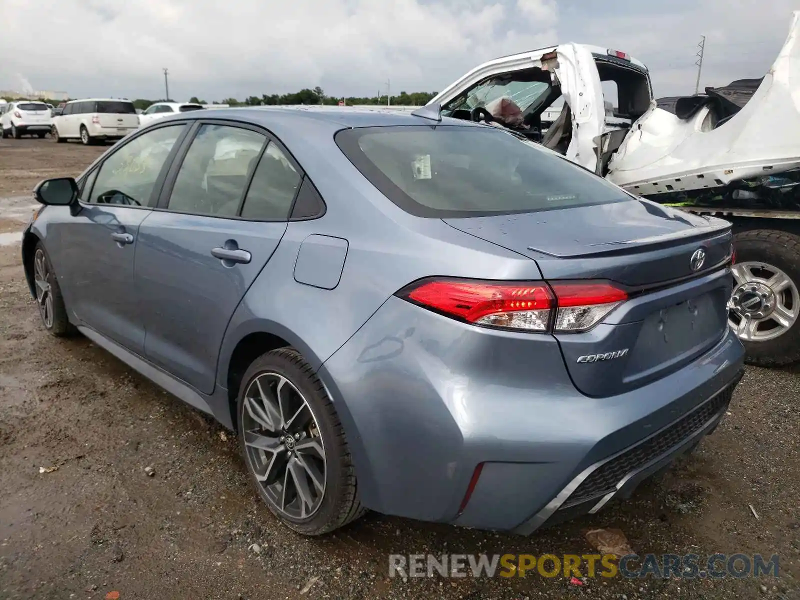 3 Photograph of a damaged car JTDP4RCE0LJ008063 TOYOTA COROLLA 2020