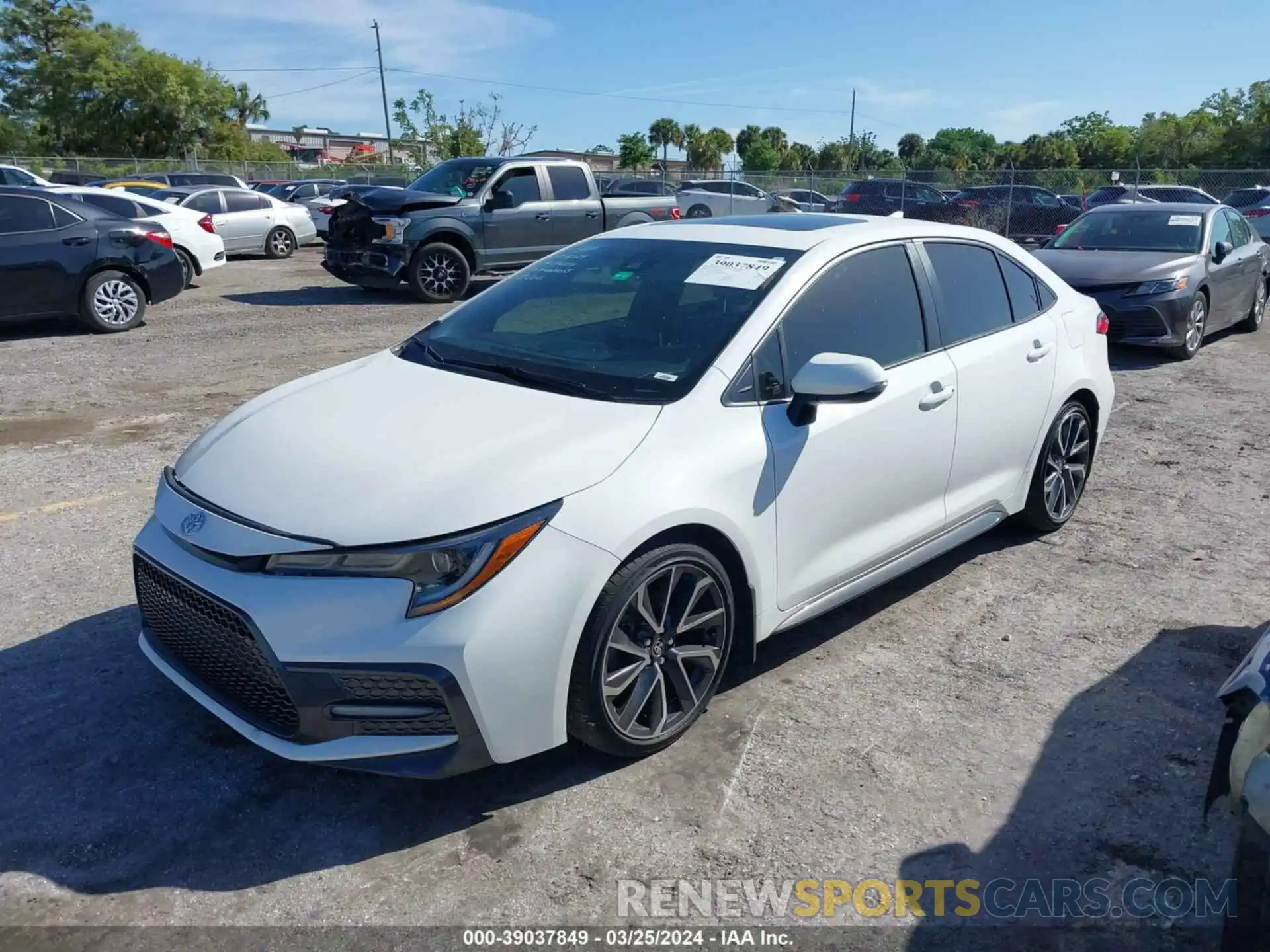 2 Photograph of a damaged car JTDP4RCE0LJ008290 TOYOTA COROLLA 2020