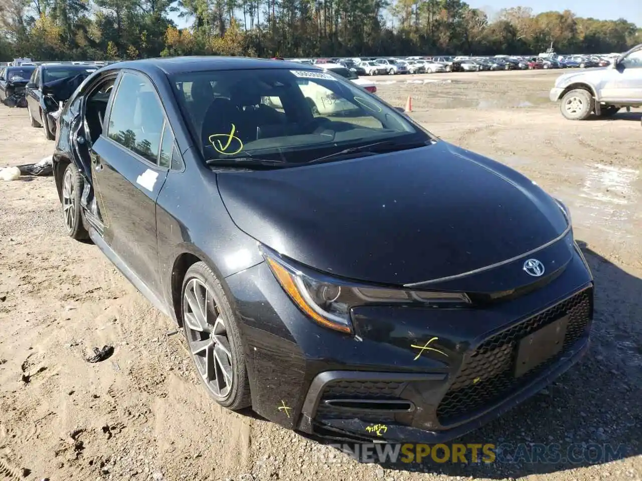 1 Photograph of a damaged car JTDP4RCE0LJ008466 TOYOTA COROLLA 2020