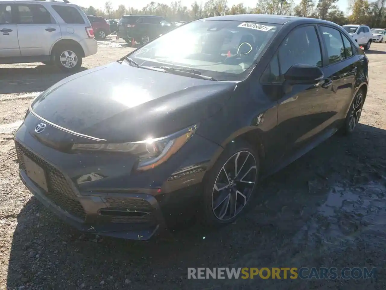 2 Photograph of a damaged car JTDP4RCE0LJ008466 TOYOTA COROLLA 2020