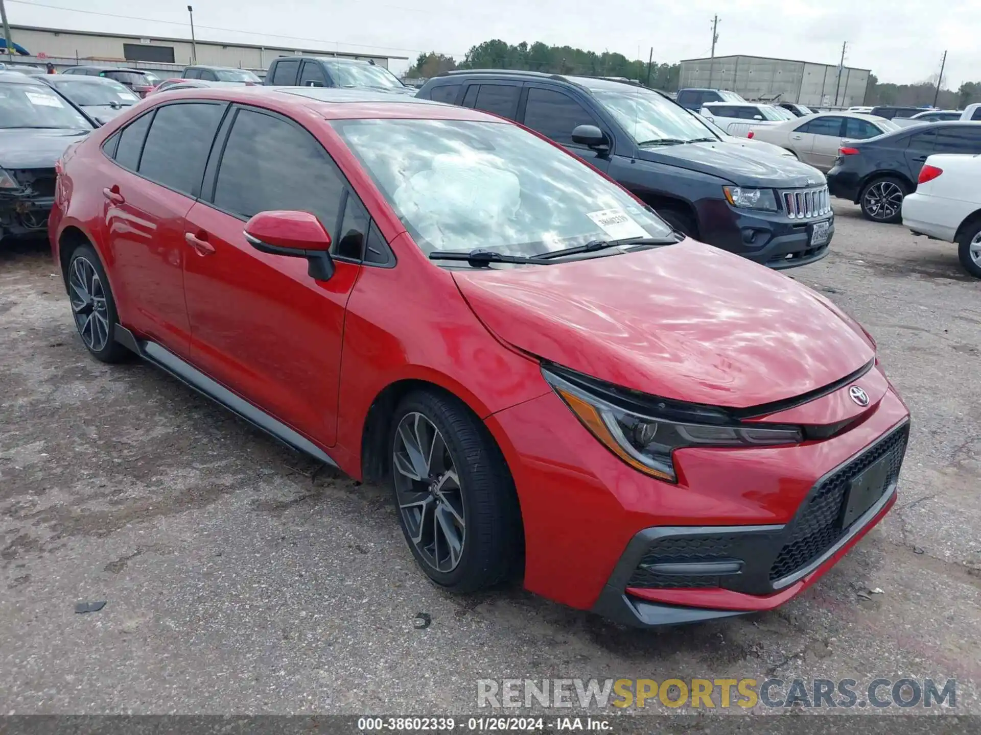 1 Photograph of a damaged car JTDP4RCE0LJ009987 TOYOTA COROLLA 2020