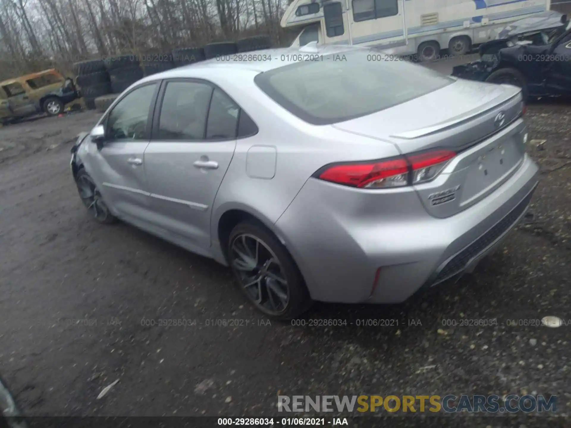 3 Photograph of a damaged car JTDP4RCE0LJ013179 TOYOTA COROLLA 2020