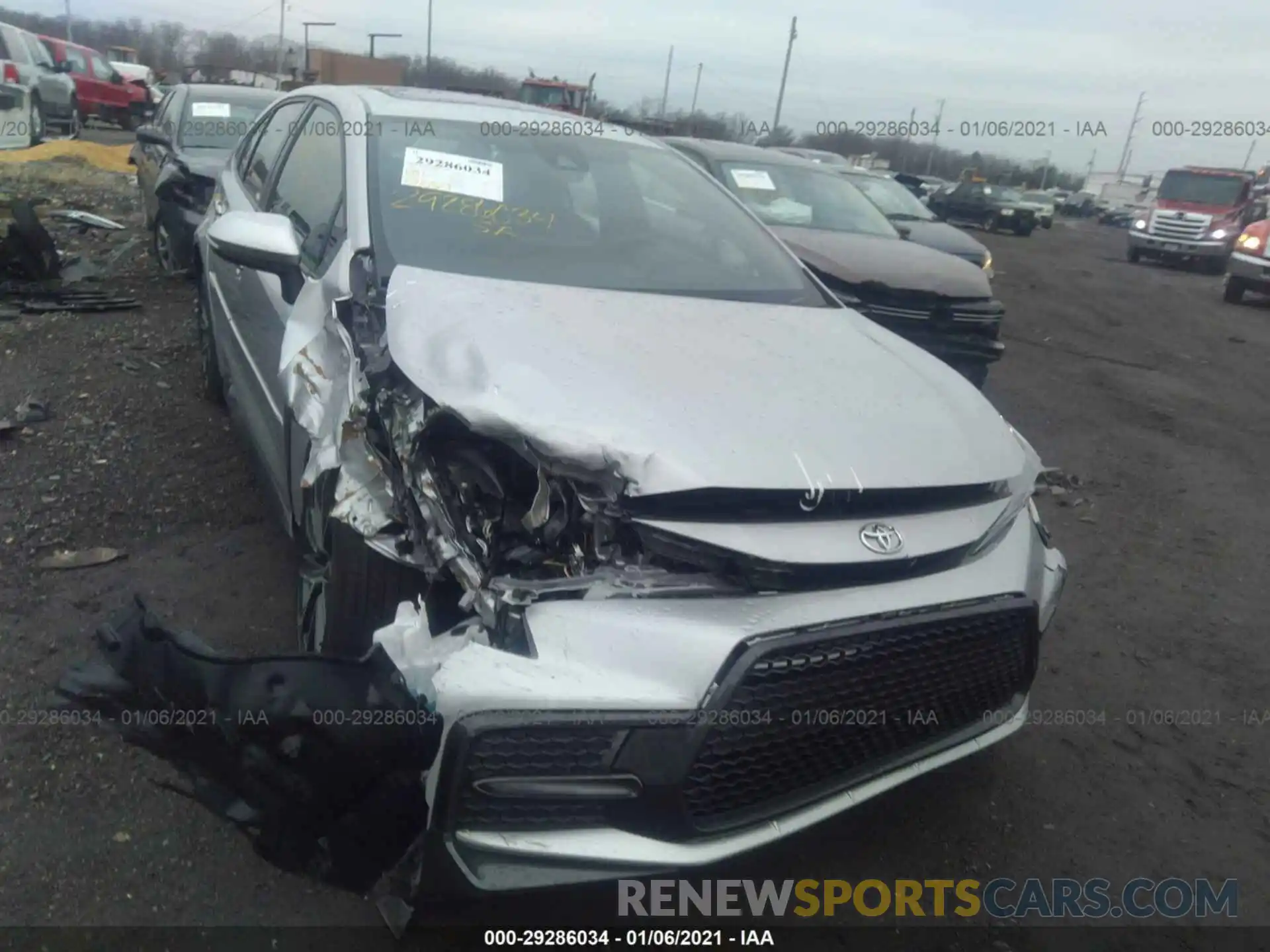 6 Photograph of a damaged car JTDP4RCE0LJ013179 TOYOTA COROLLA 2020