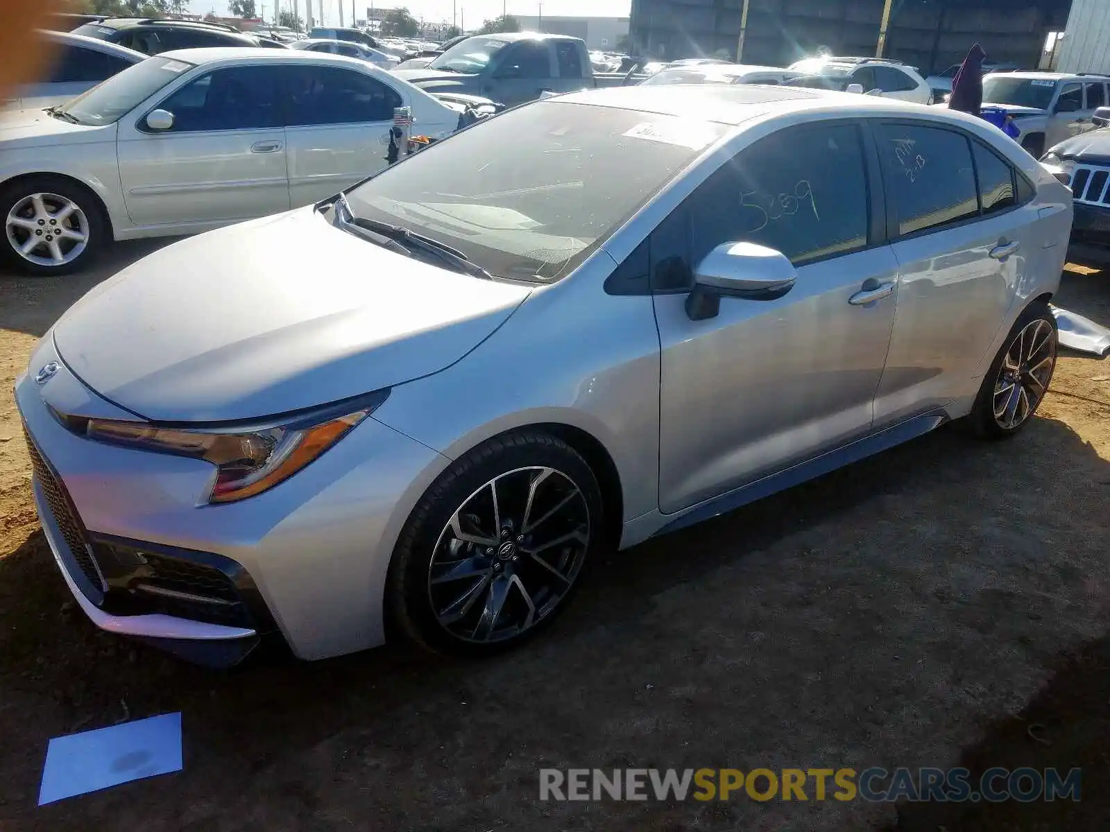 2 Photograph of a damaged car JTDP4RCE0LJ014834 TOYOTA COROLLA 2020