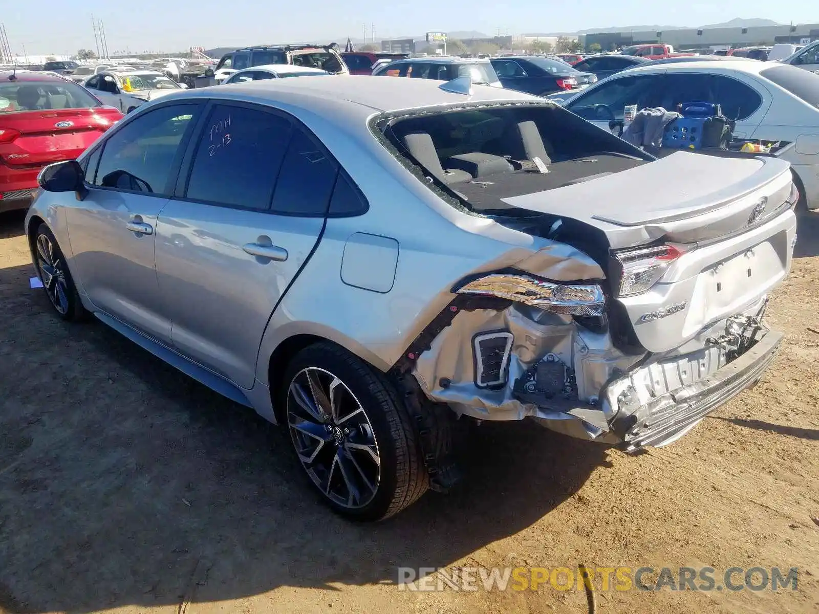 3 Photograph of a damaged car JTDP4RCE0LJ014834 TOYOTA COROLLA 2020