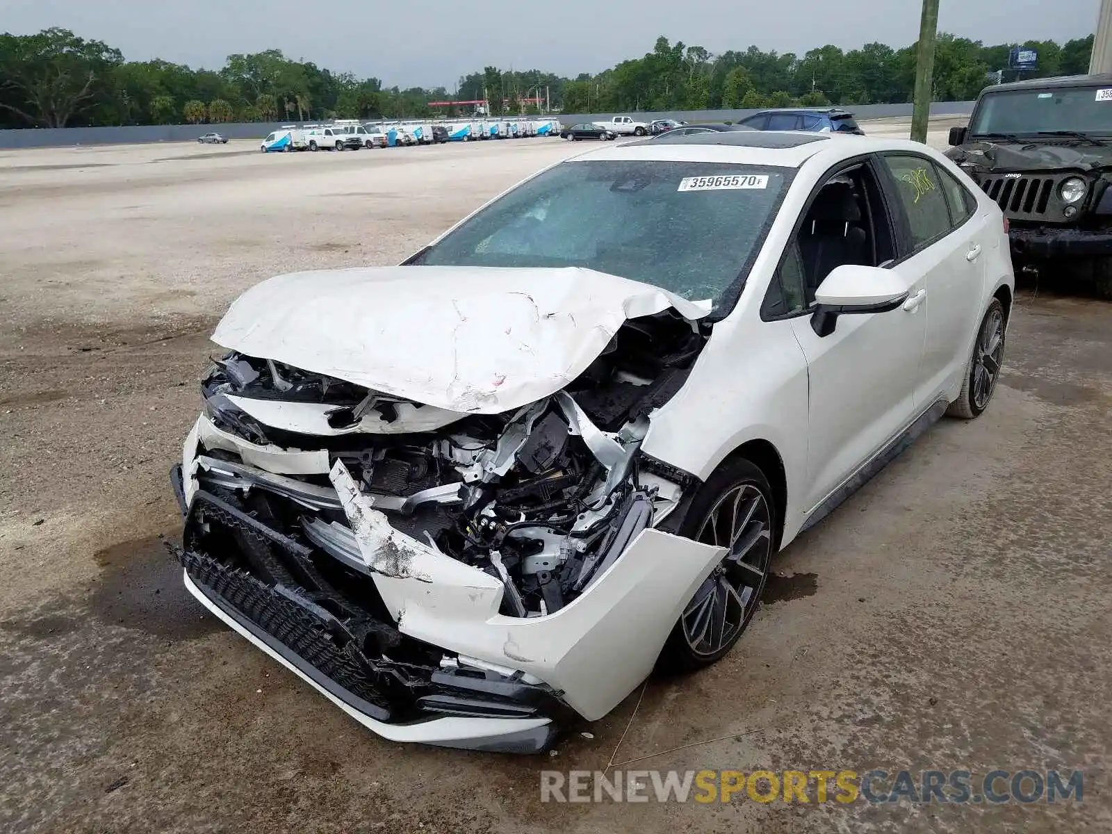 2 Photograph of a damaged car JTDP4RCE0LJ015627 TOYOTA COROLLA 2020