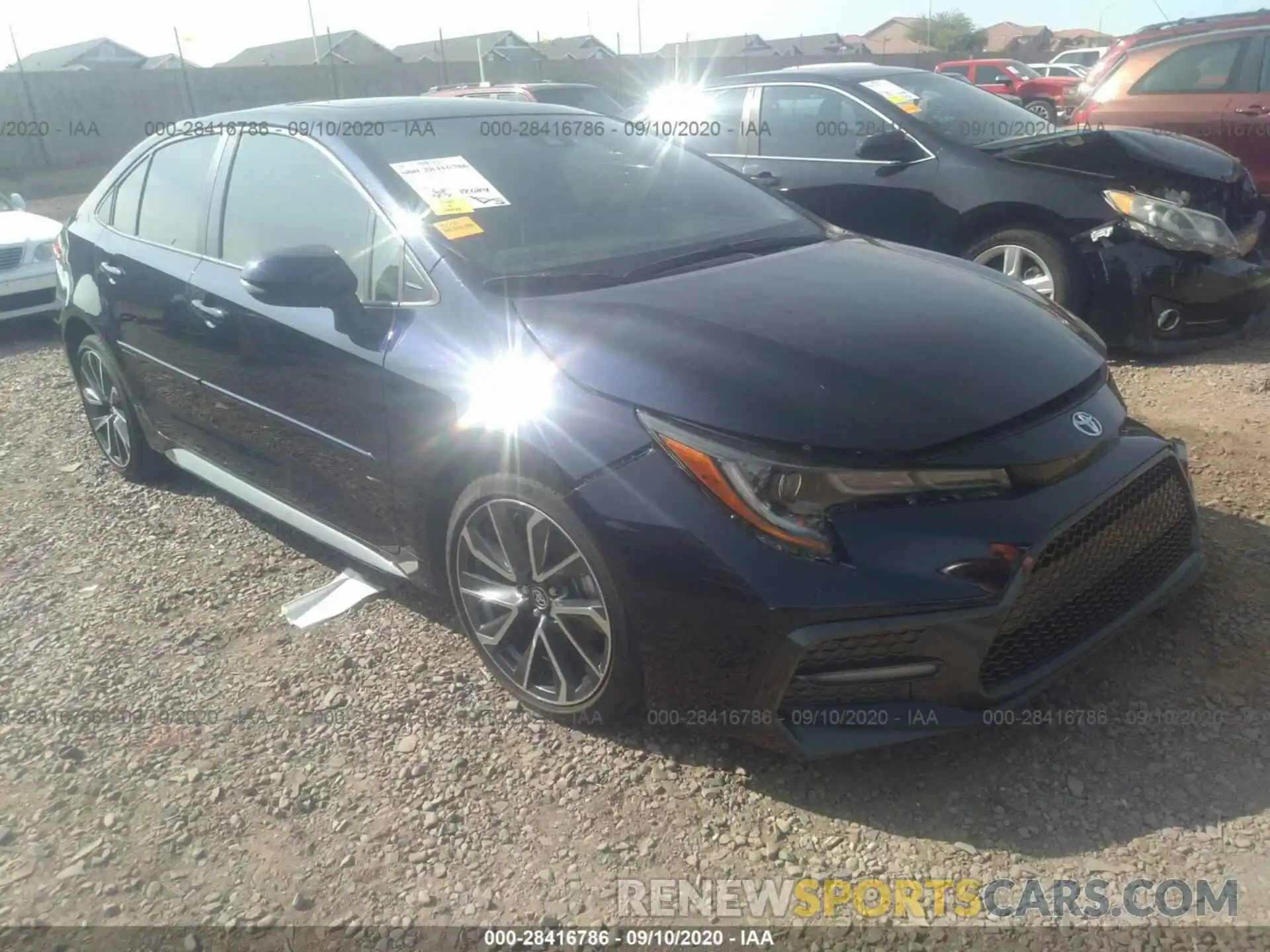 1 Photograph of a damaged car JTDP4RCE0LJ015871 TOYOTA COROLLA 2020