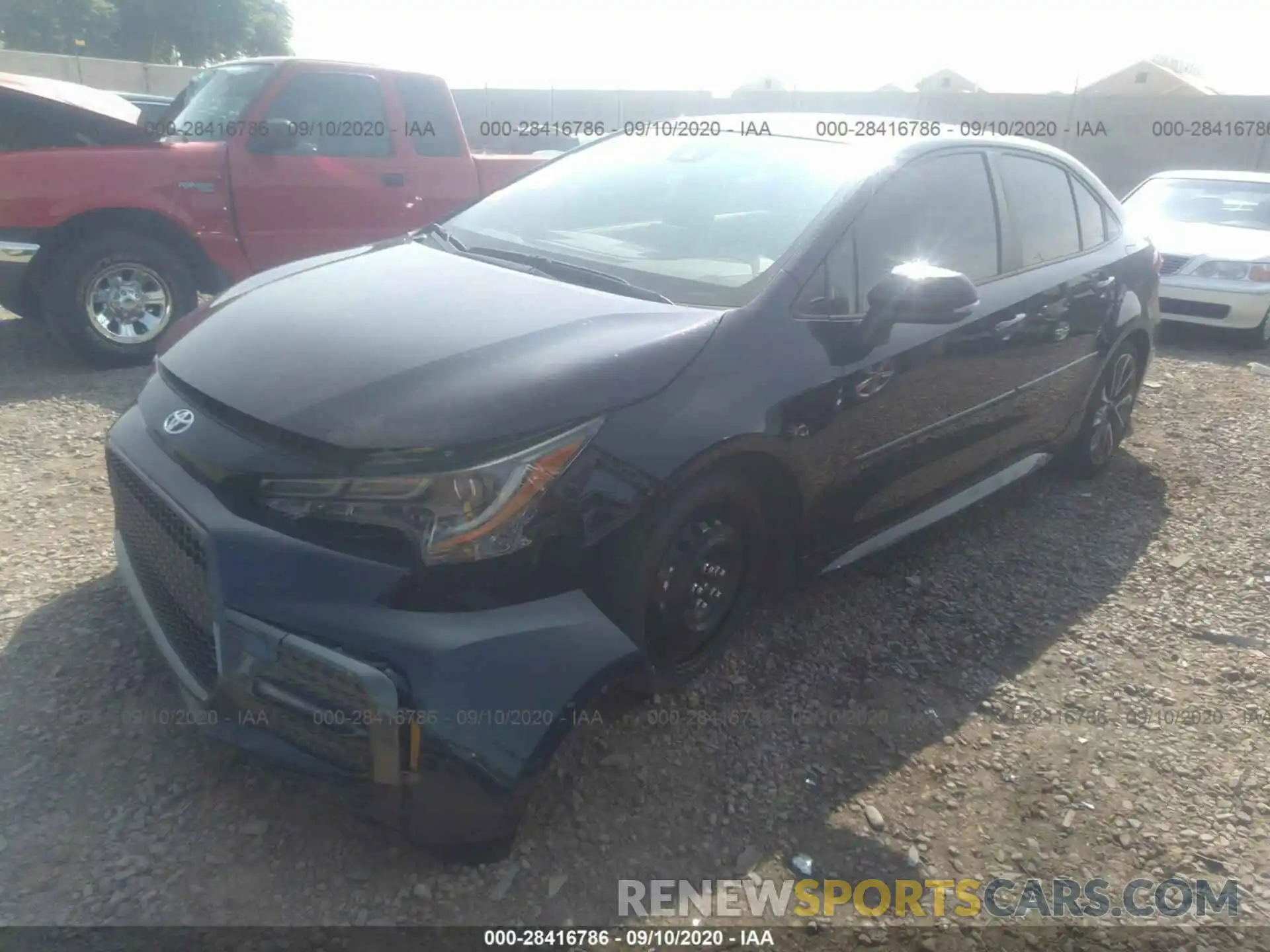 2 Photograph of a damaged car JTDP4RCE0LJ015871 TOYOTA COROLLA 2020