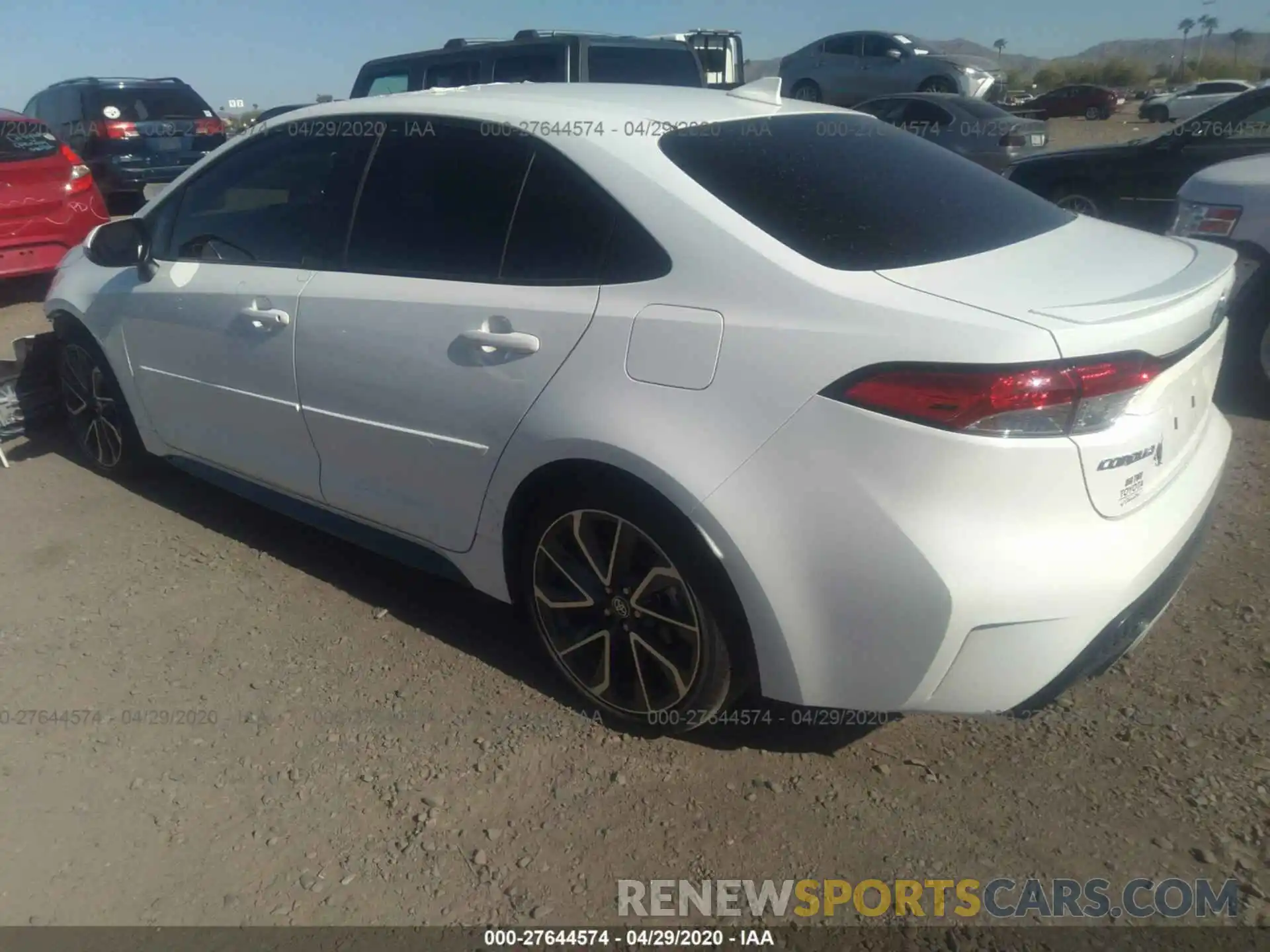 3 Photograph of a damaged car JTDP4RCE0LJ016972 TOYOTA COROLLA 2020