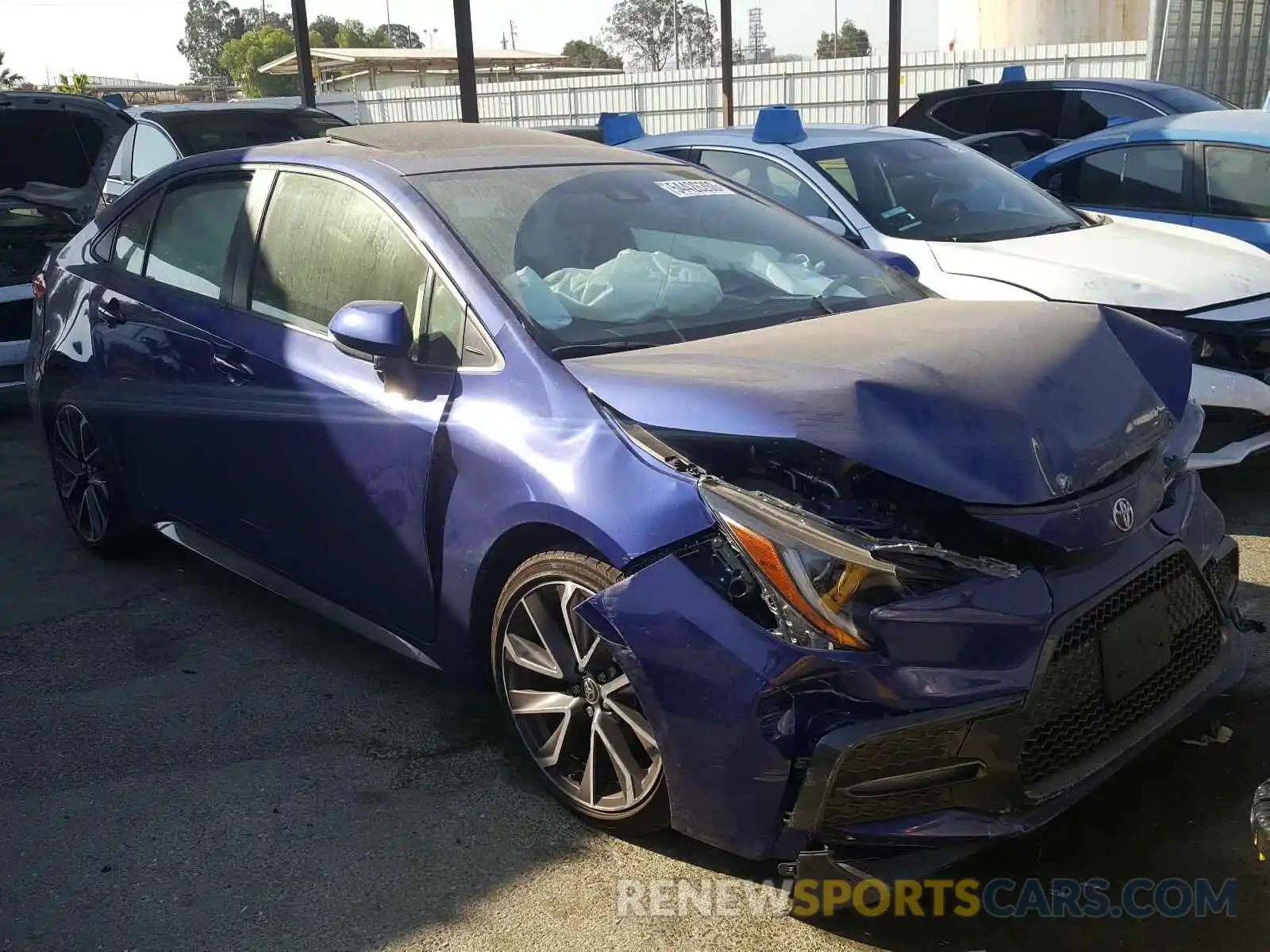 1 Photograph of a damaged car JTDP4RCE0LJ017054 TOYOTA COROLLA 2020