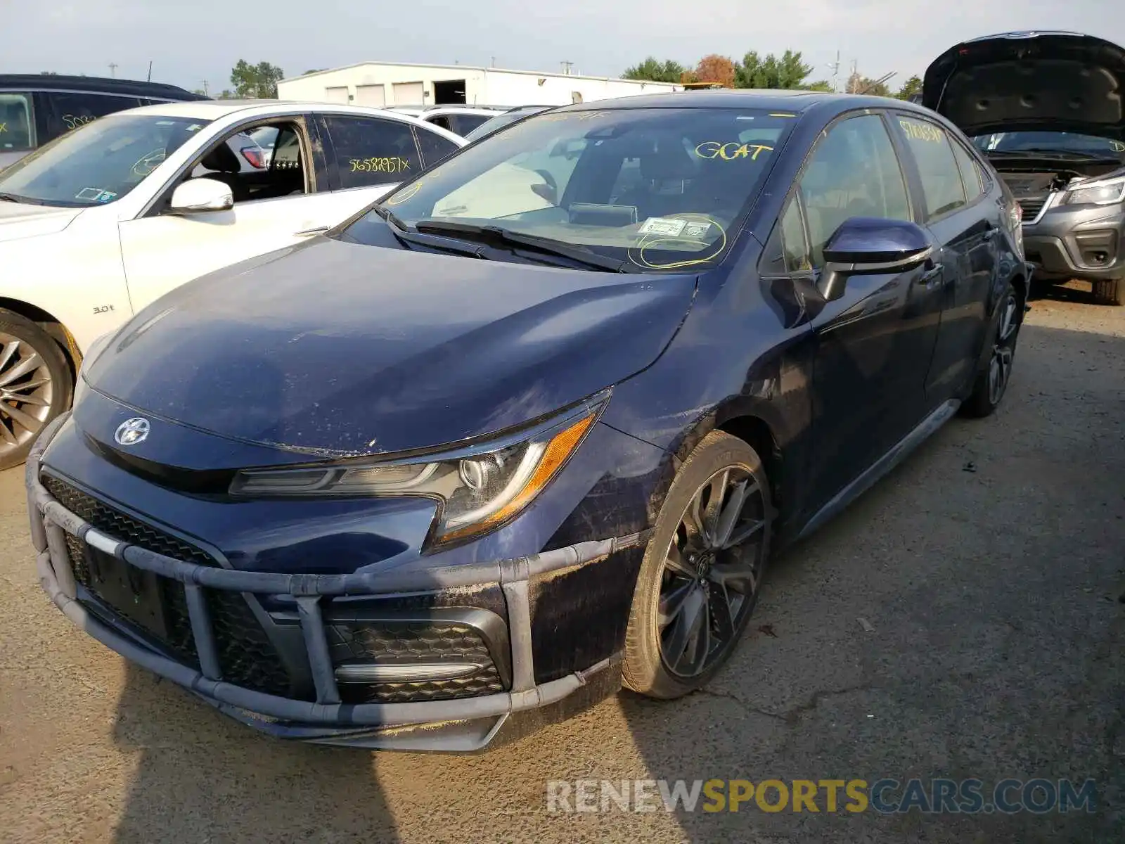 2 Photograph of a damaged car JTDP4RCE0LJ020102 TOYOTA COROLLA 2020