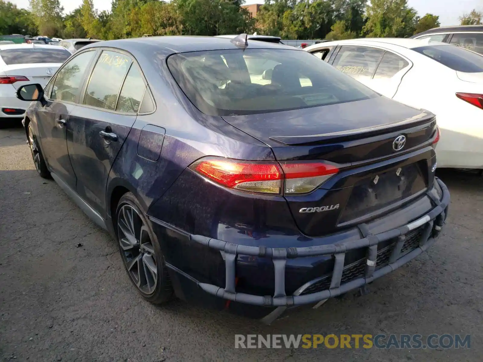 3 Photograph of a damaged car JTDP4RCE0LJ020102 TOYOTA COROLLA 2020