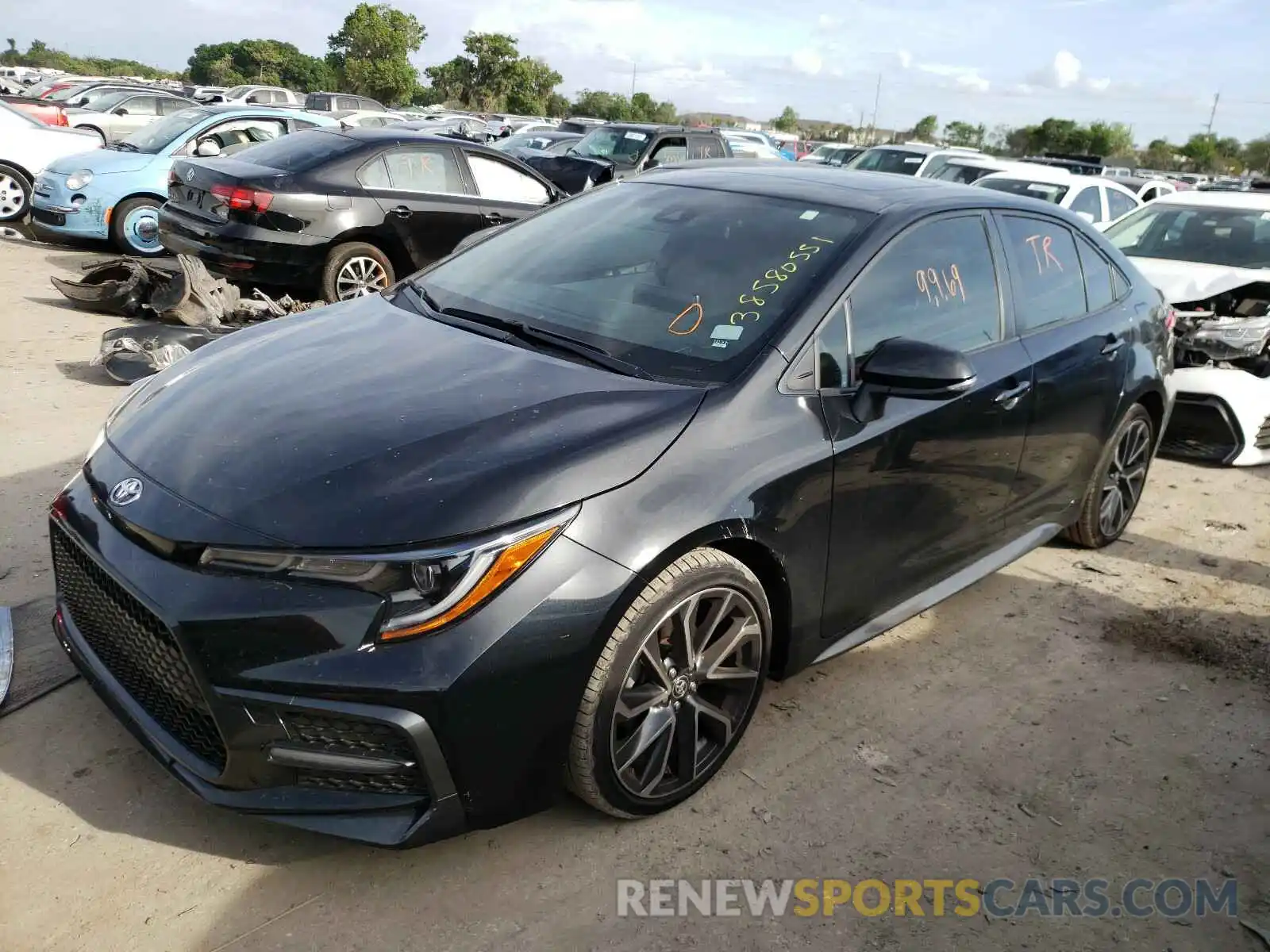 2 Photograph of a damaged car JTDP4RCE0LJ020603 TOYOTA COROLLA 2020