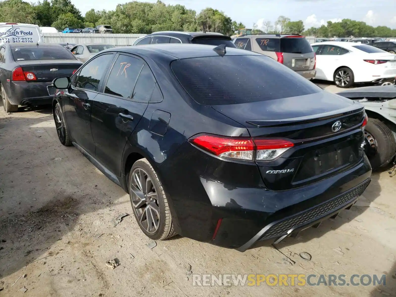 3 Photograph of a damaged car JTDP4RCE0LJ020603 TOYOTA COROLLA 2020