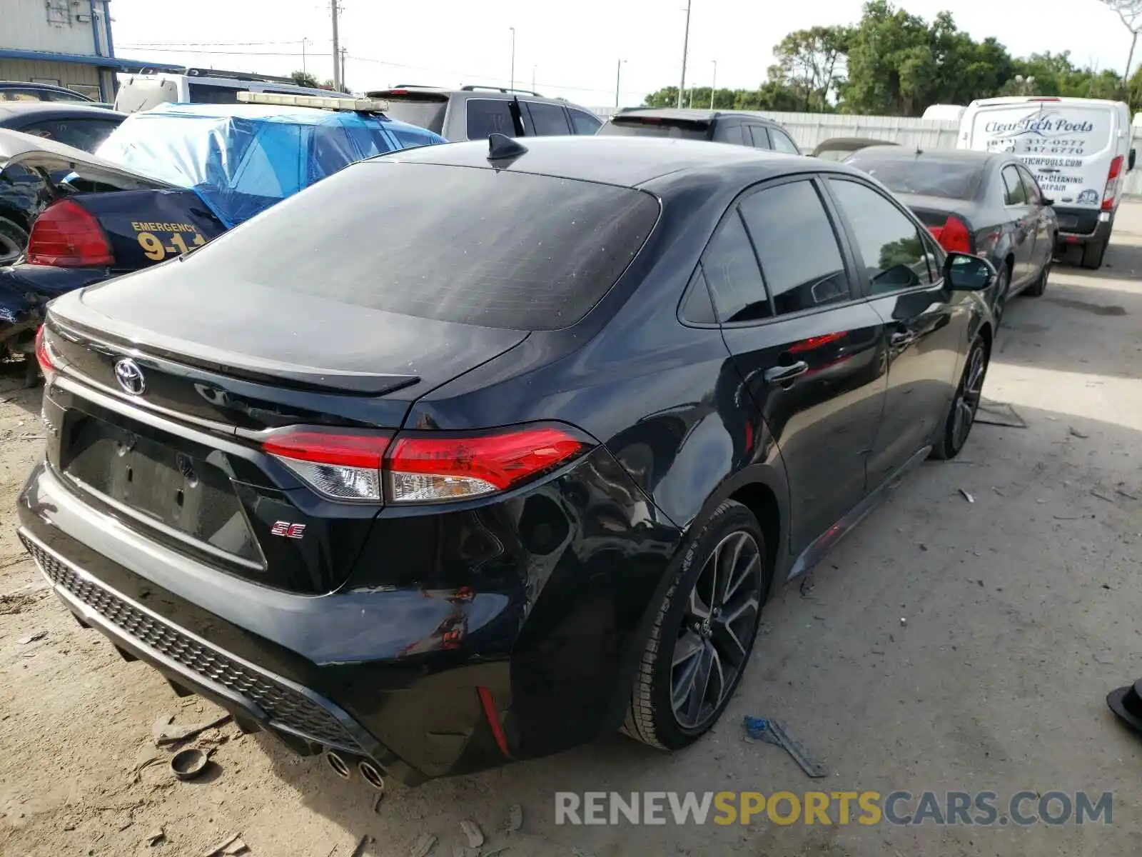 4 Photograph of a damaged car JTDP4RCE0LJ020603 TOYOTA COROLLA 2020