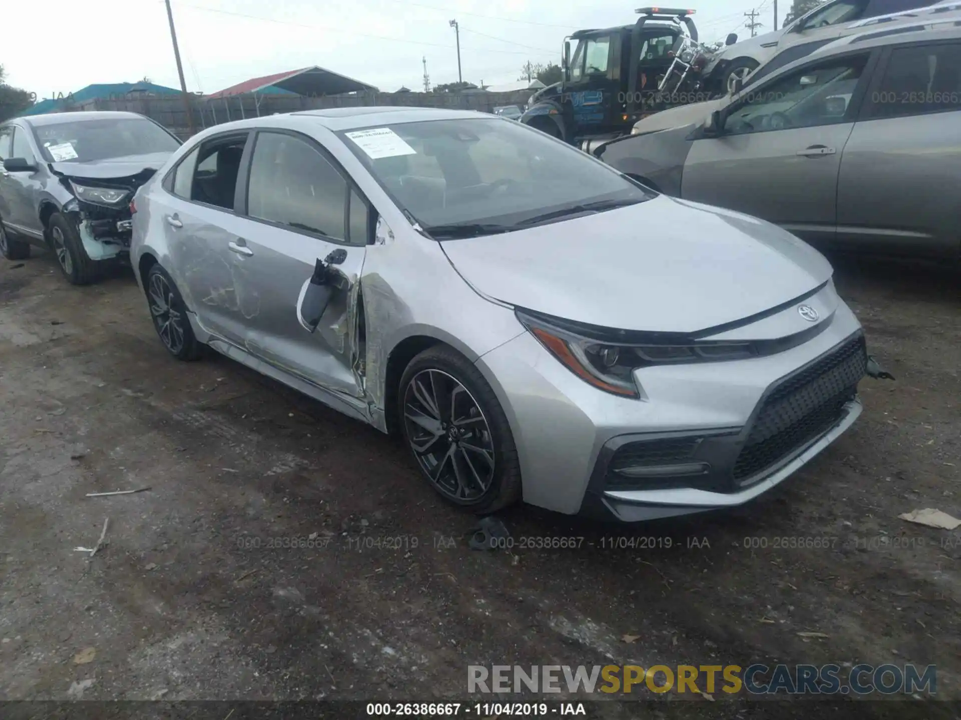 1 Photograph of a damaged car JTDP4RCE0LJ027549 TOYOTA COROLLA 2020