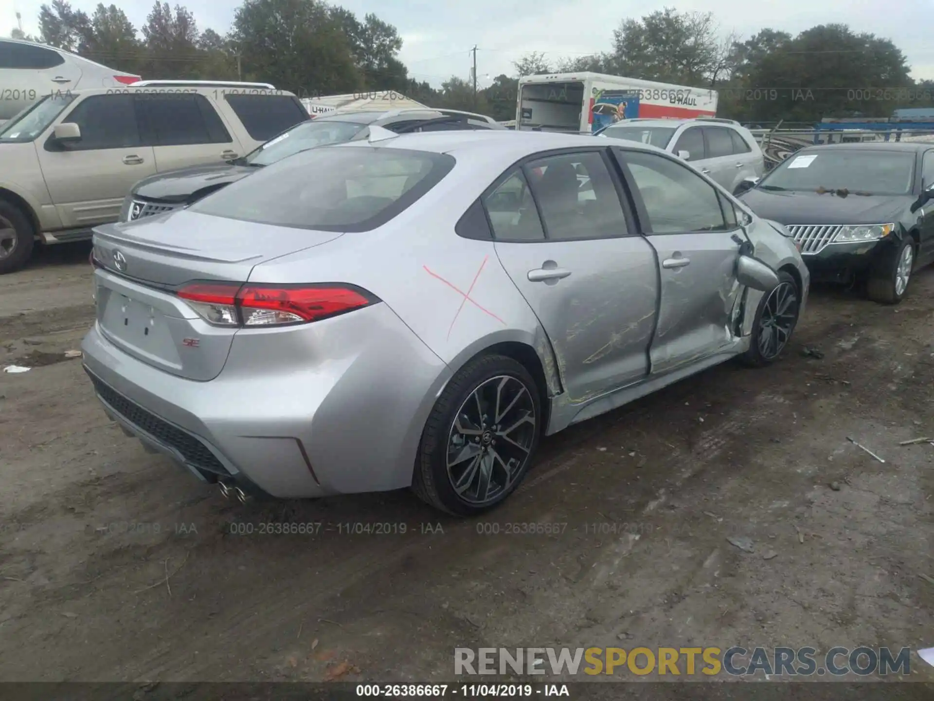 4 Photograph of a damaged car JTDP4RCE0LJ027549 TOYOTA COROLLA 2020