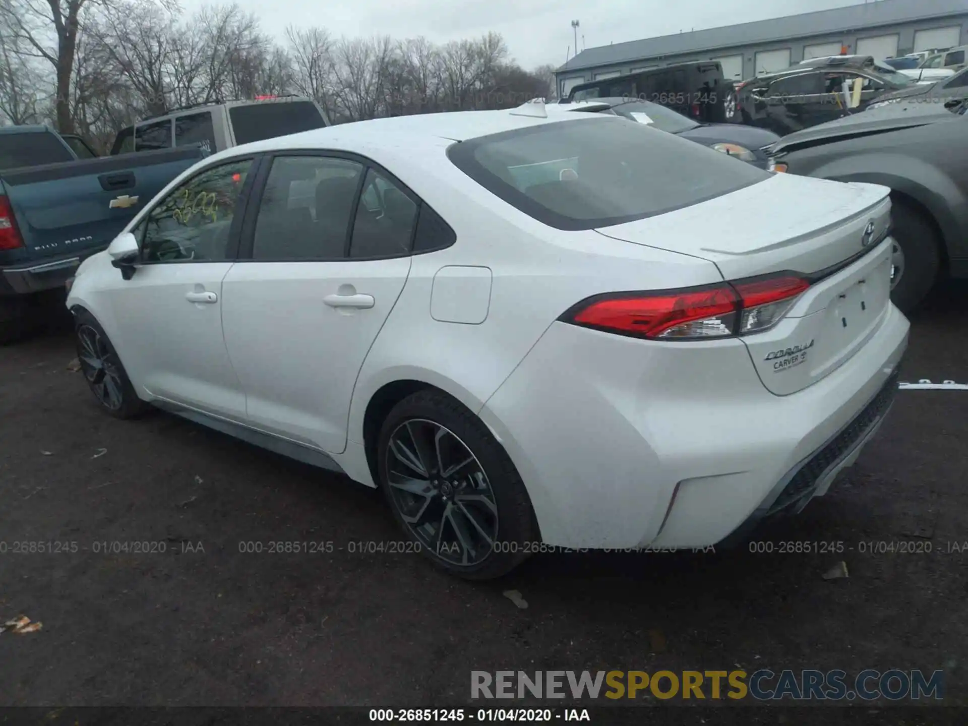 3 Photograph of a damaged car JTDP4RCE0LJ029558 TOYOTA COROLLA 2020