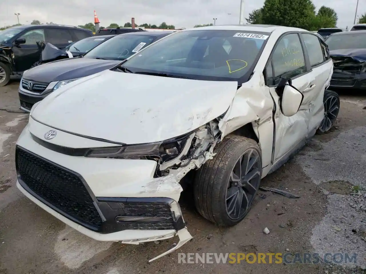 2 Photograph of a damaged car JTDP4RCE0LJ031889 TOYOTA COROLLA 2020