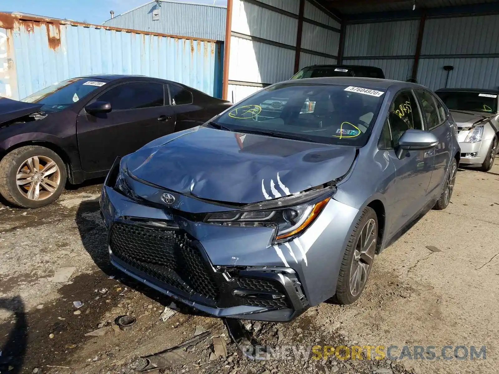 2 Photograph of a damaged car JTDP4RCE0LJ032069 TOYOTA COROLLA 2020