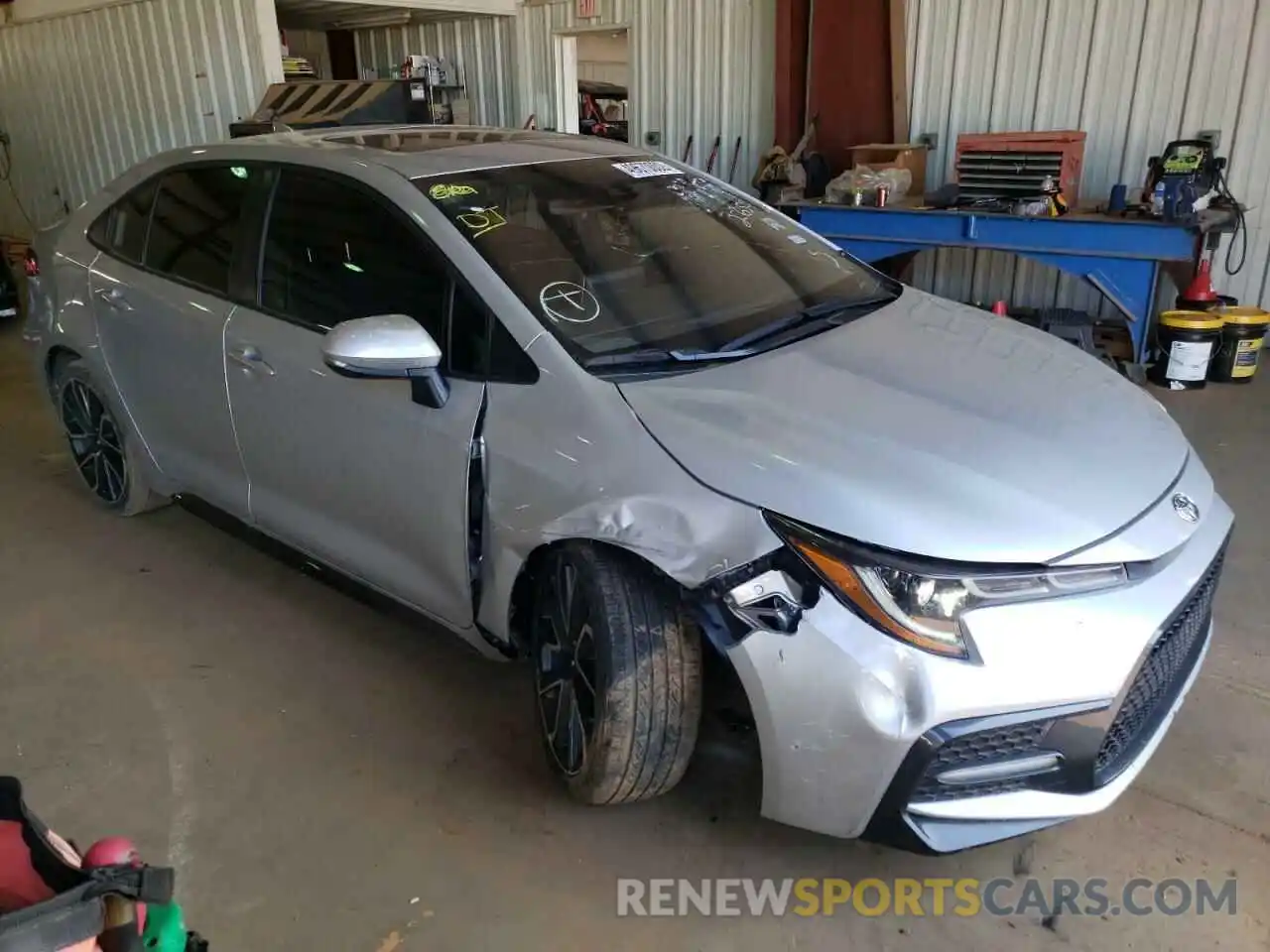 1 Photograph of a damaged car JTDP4RCE0LJ032654 TOYOTA COROLLA 2020