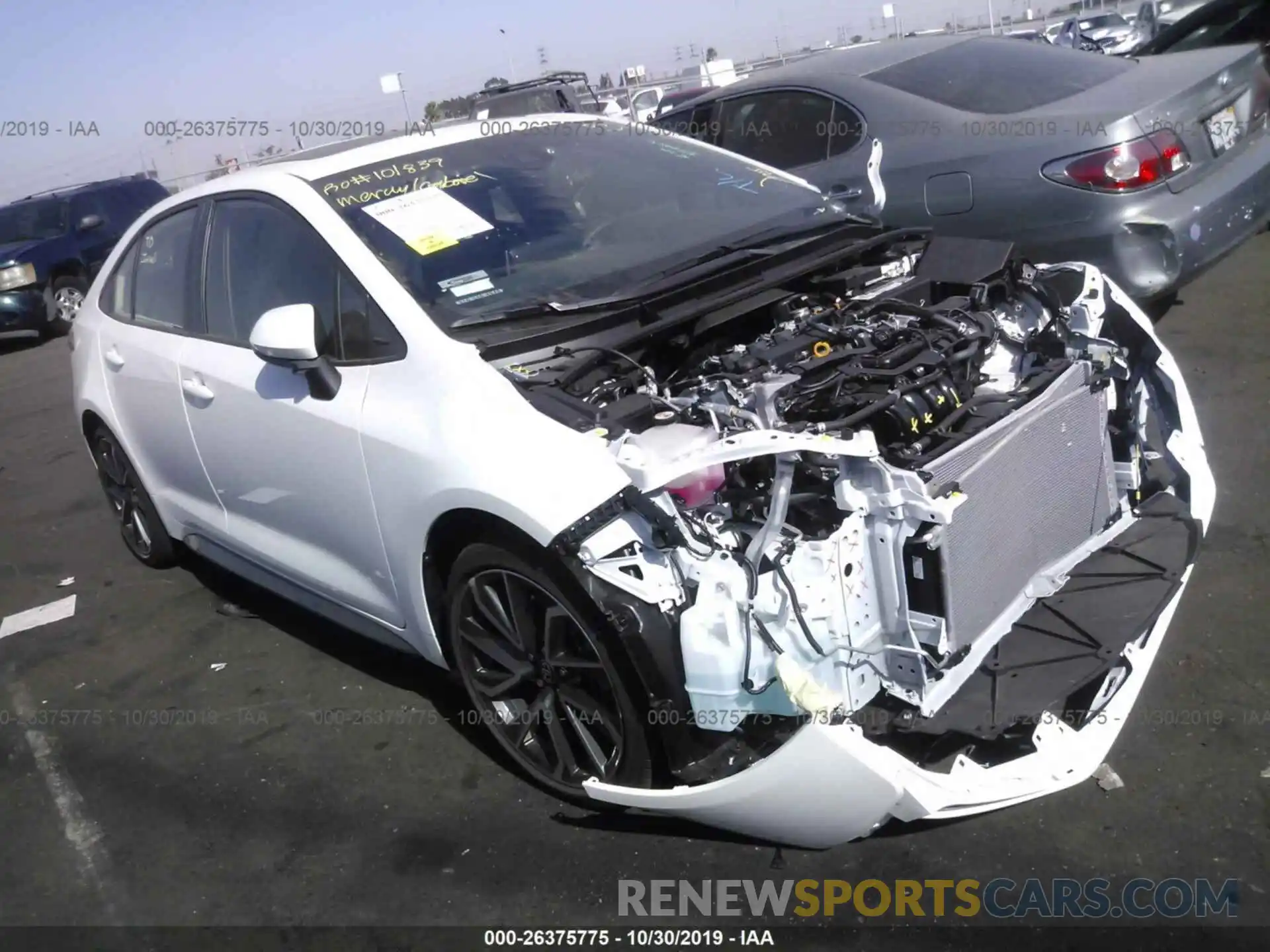 1 Photograph of a damaged car JTDP4RCE0LJ035554 TOYOTA COROLLA 2020