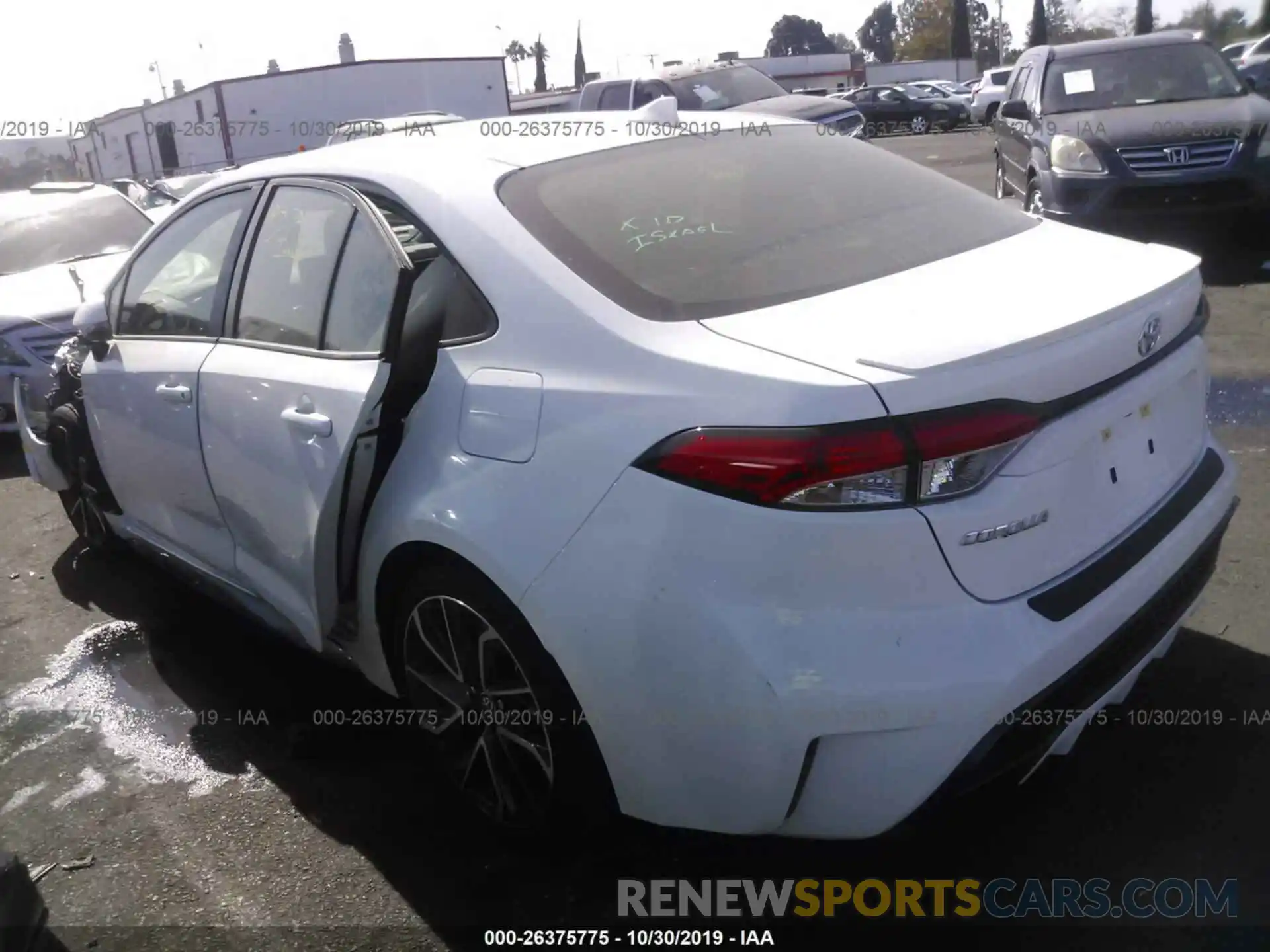 3 Photograph of a damaged car JTDP4RCE0LJ035554 TOYOTA COROLLA 2020