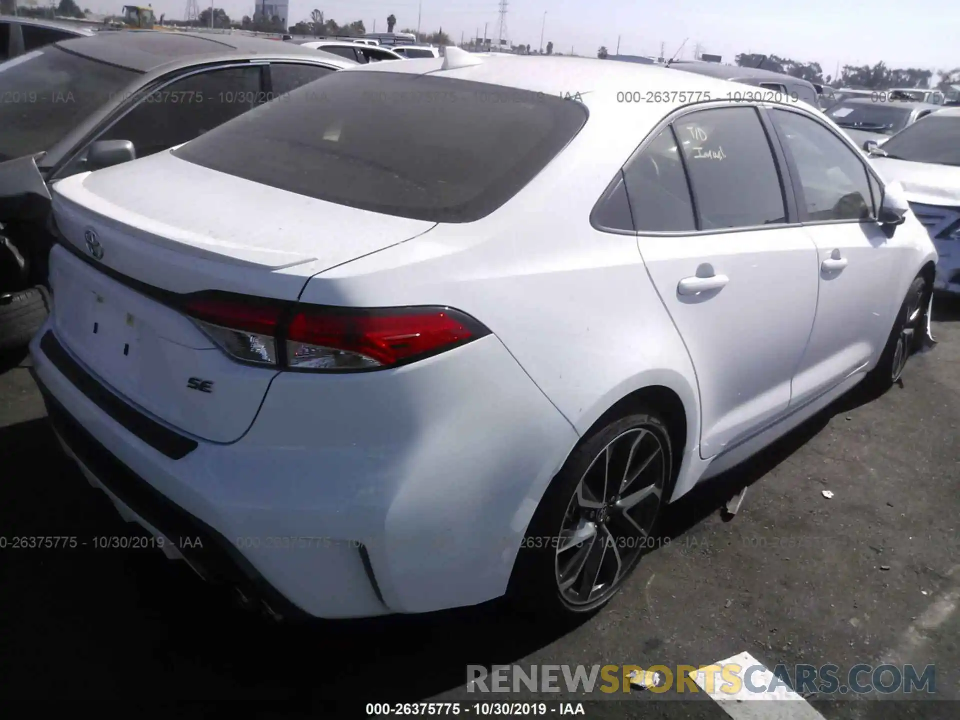 4 Photograph of a damaged car JTDP4RCE0LJ035554 TOYOTA COROLLA 2020