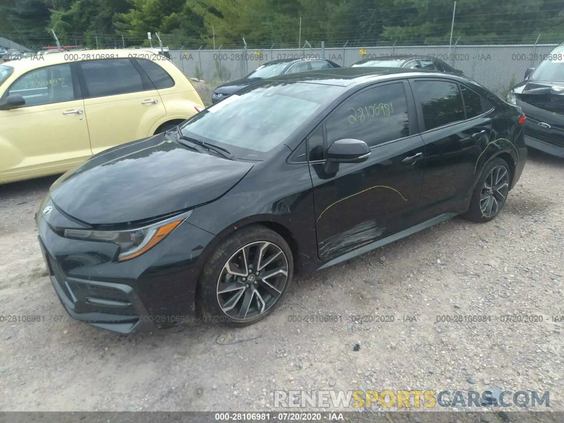 2 Photograph of a damaged car JTDP4RCE0LJ036624 TOYOTA COROLLA 2020