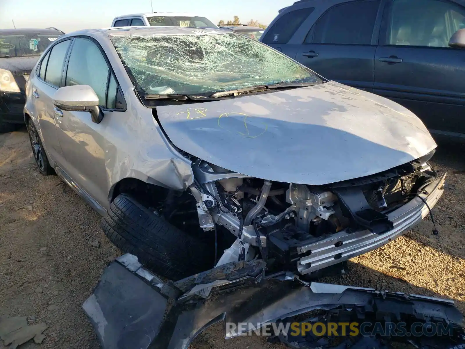 1 Photograph of a damaged car JTDP4RCE1LJ001638 TOYOTA COROLLA 2020