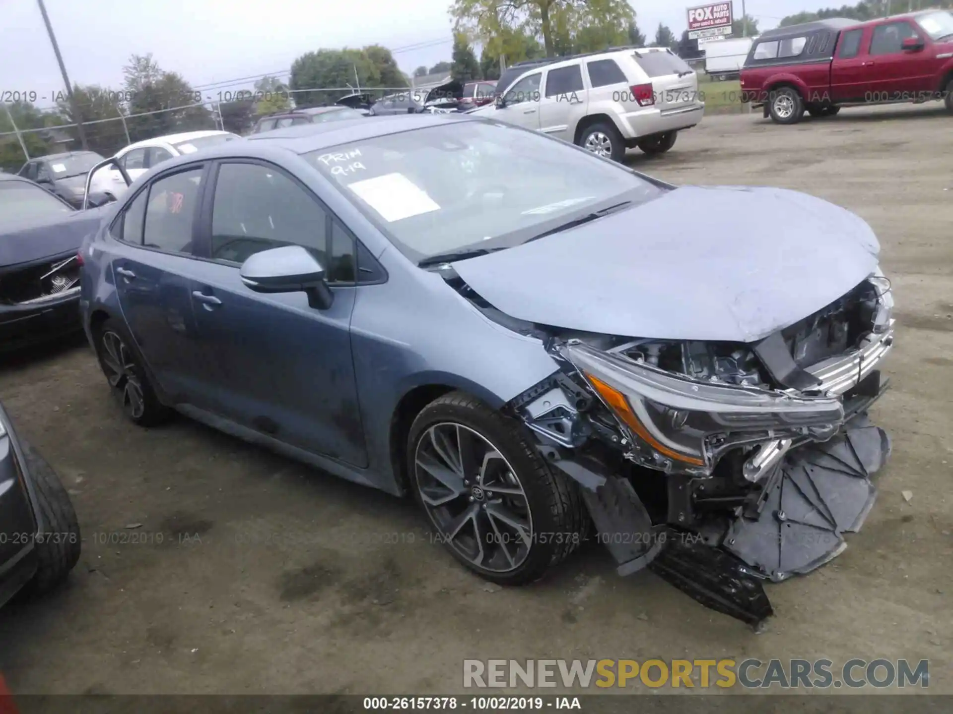 1 Photograph of a damaged car JTDP4RCE1LJ001929 TOYOTA COROLLA 2020