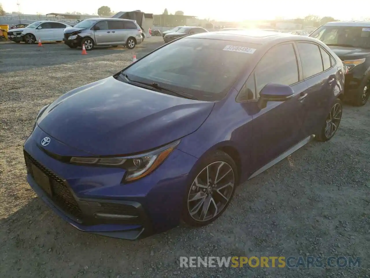 2 Photograph of a damaged car JTDP4RCE1LJ002773 TOYOTA COROLLA 2020