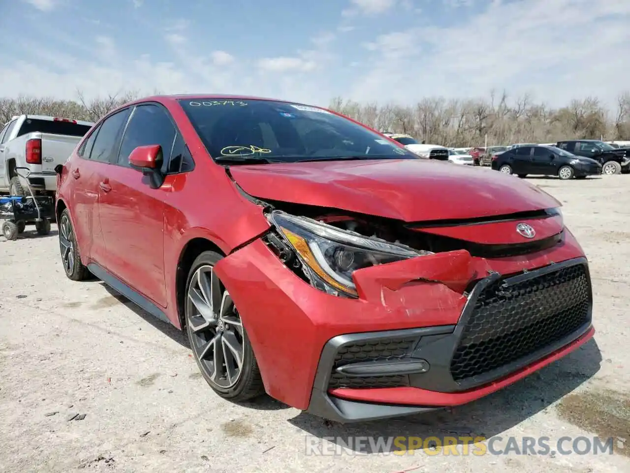 1 Photograph of a damaged car JTDP4RCE1LJ003793 TOYOTA COROLLA 2020