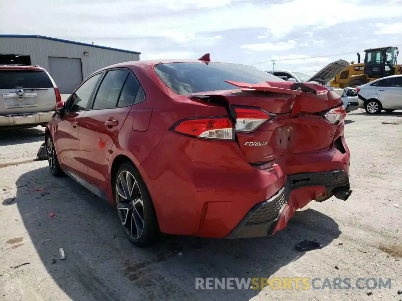 3 Photograph of a damaged car JTDP4RCE1LJ003793 TOYOTA COROLLA 2020