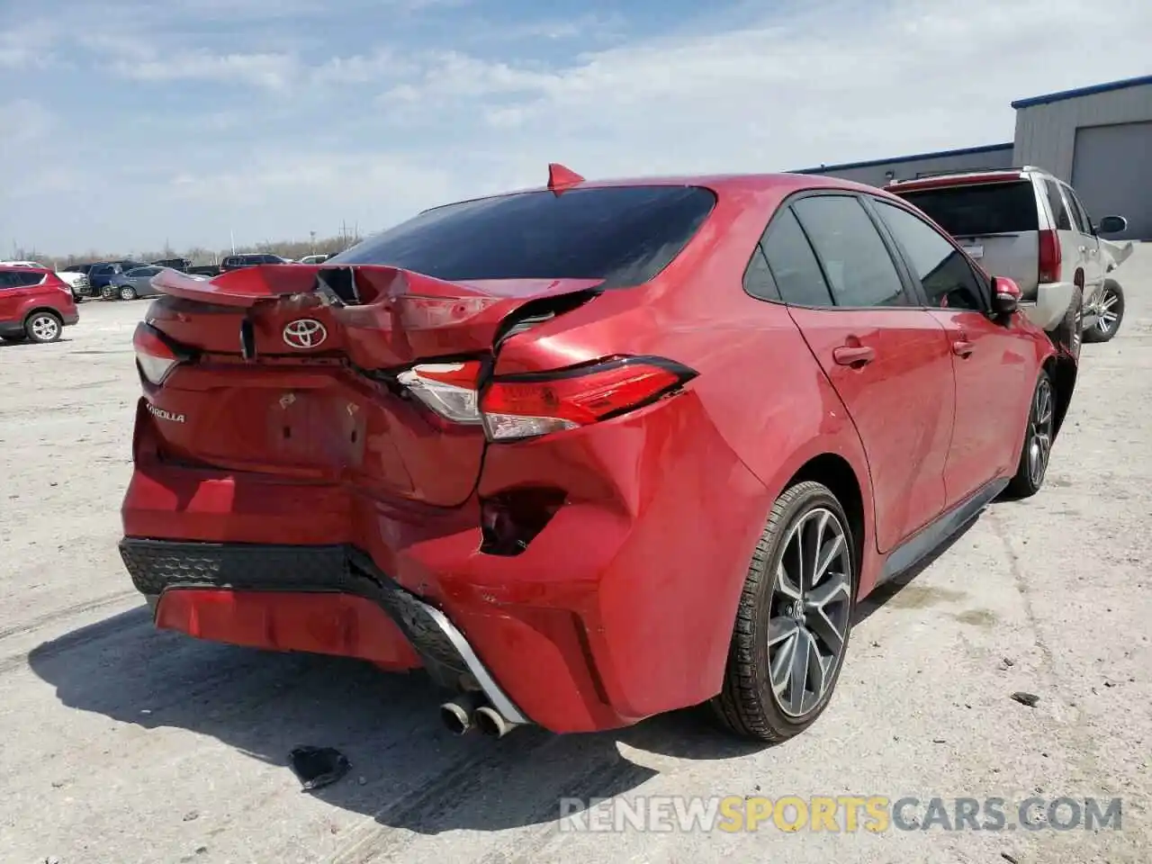 4 Photograph of a damaged car JTDP4RCE1LJ003793 TOYOTA COROLLA 2020