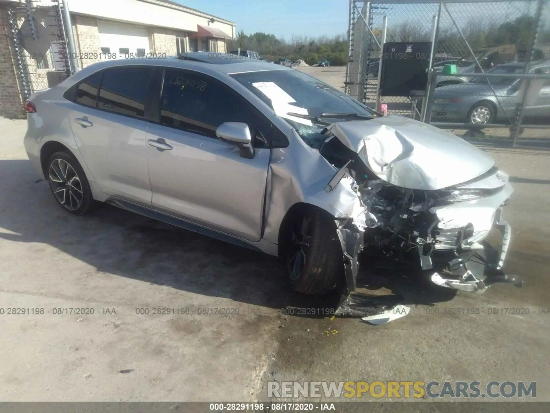 1 Photograph of a damaged car JTDP4RCE1LJ007682 TOYOTA COROLLA 2020