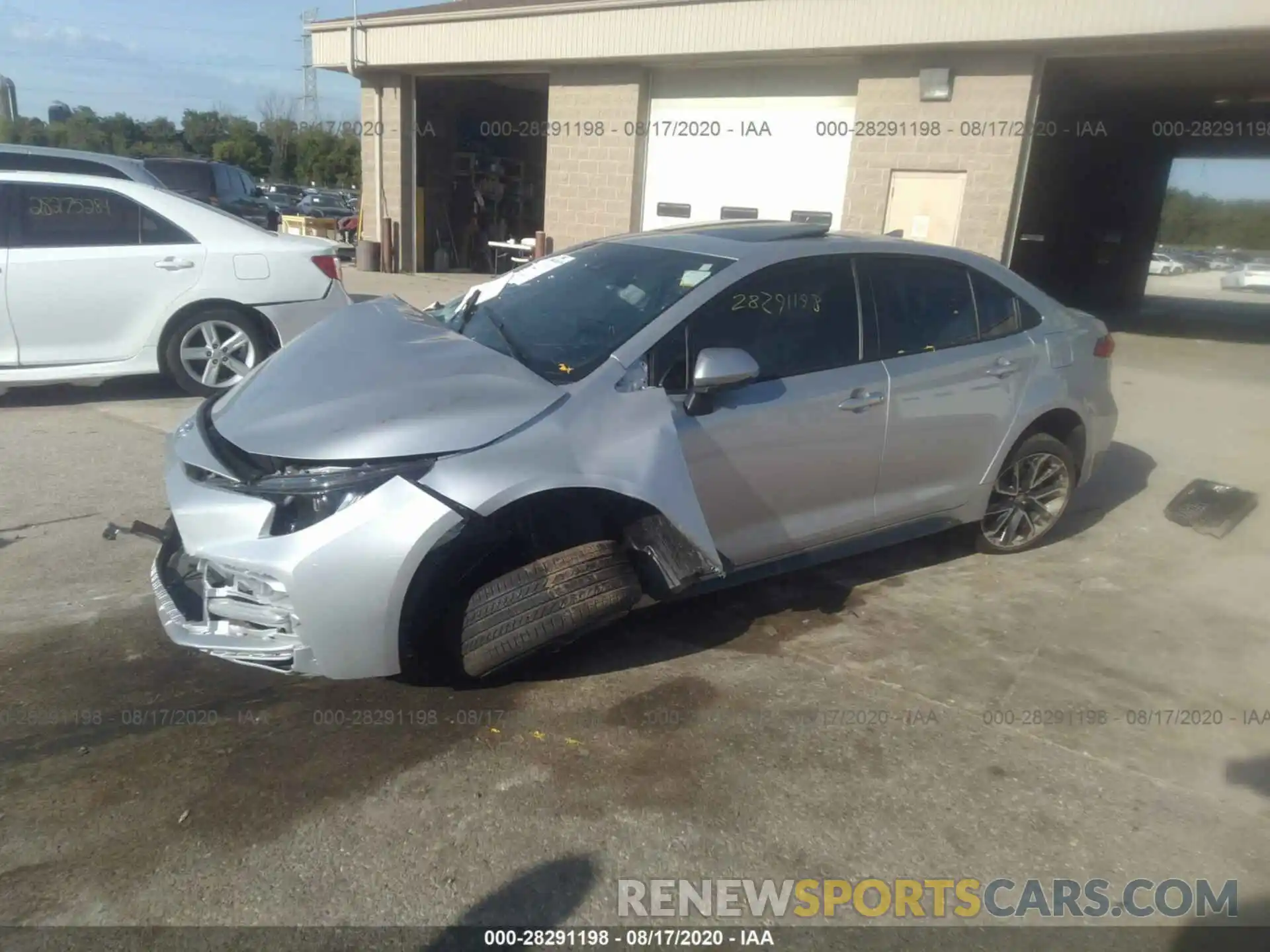 2 Photograph of a damaged car JTDP4RCE1LJ007682 TOYOTA COROLLA 2020