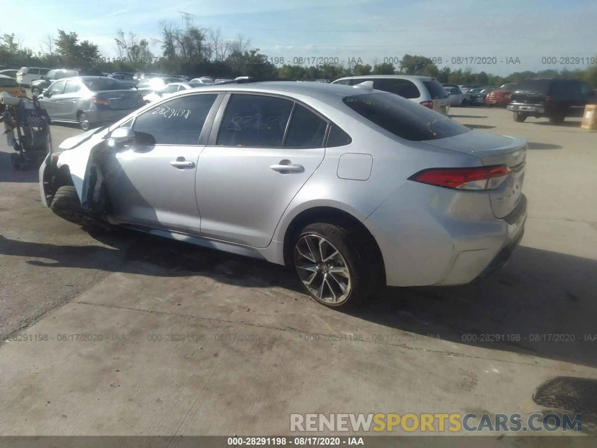 3 Photograph of a damaged car JTDP4RCE1LJ007682 TOYOTA COROLLA 2020