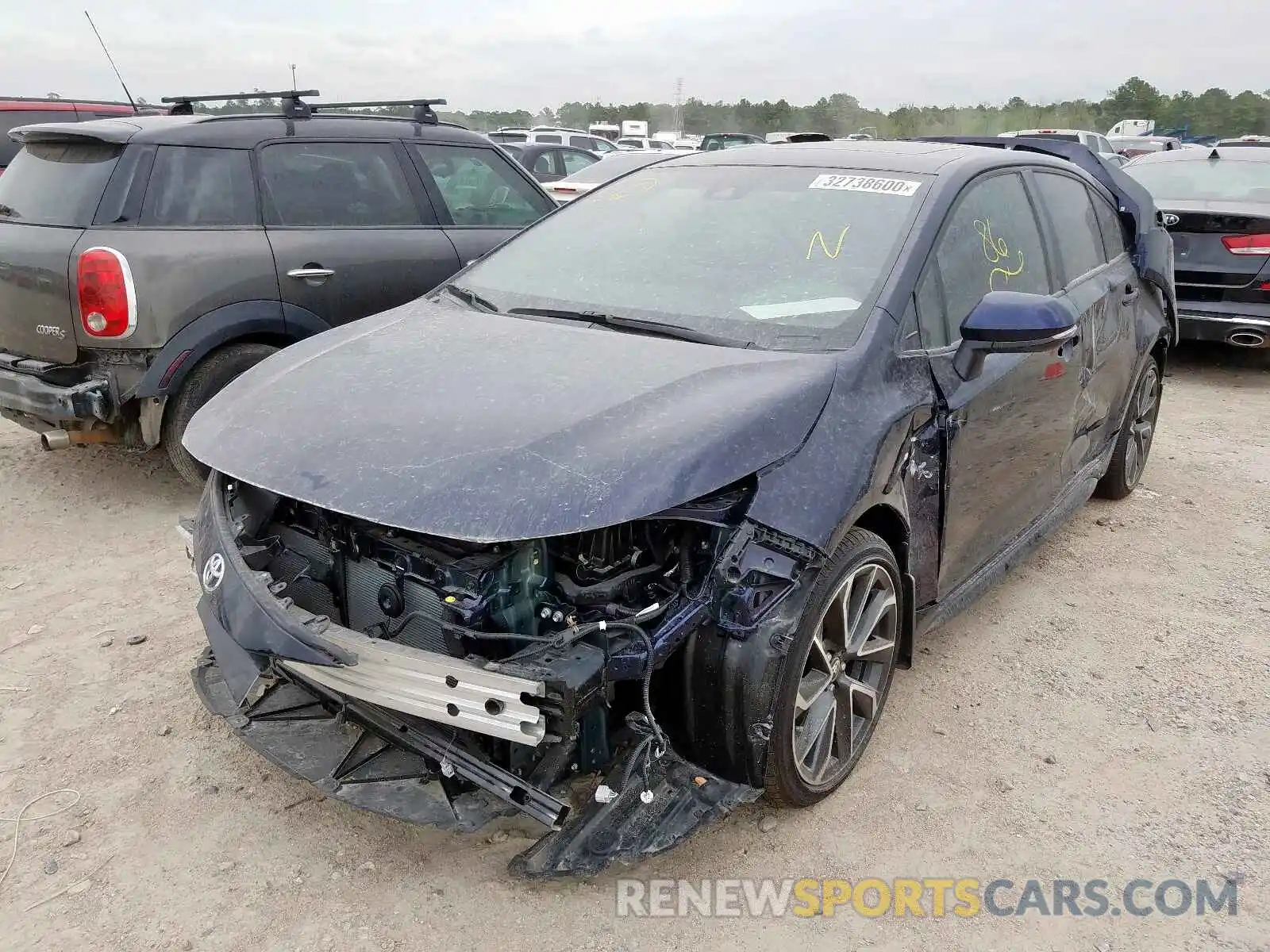 2 Photograph of a damaged car JTDP4RCE1LJ014065 TOYOTA COROLLA 2020