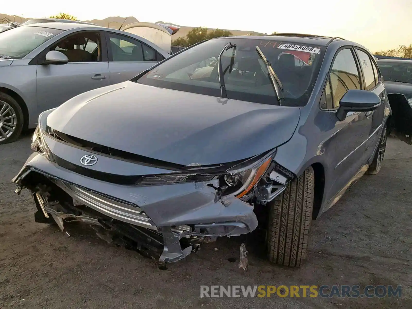 2 Photograph of a damaged car JTDP4RCE1LJ017712 TOYOTA COROLLA 2020