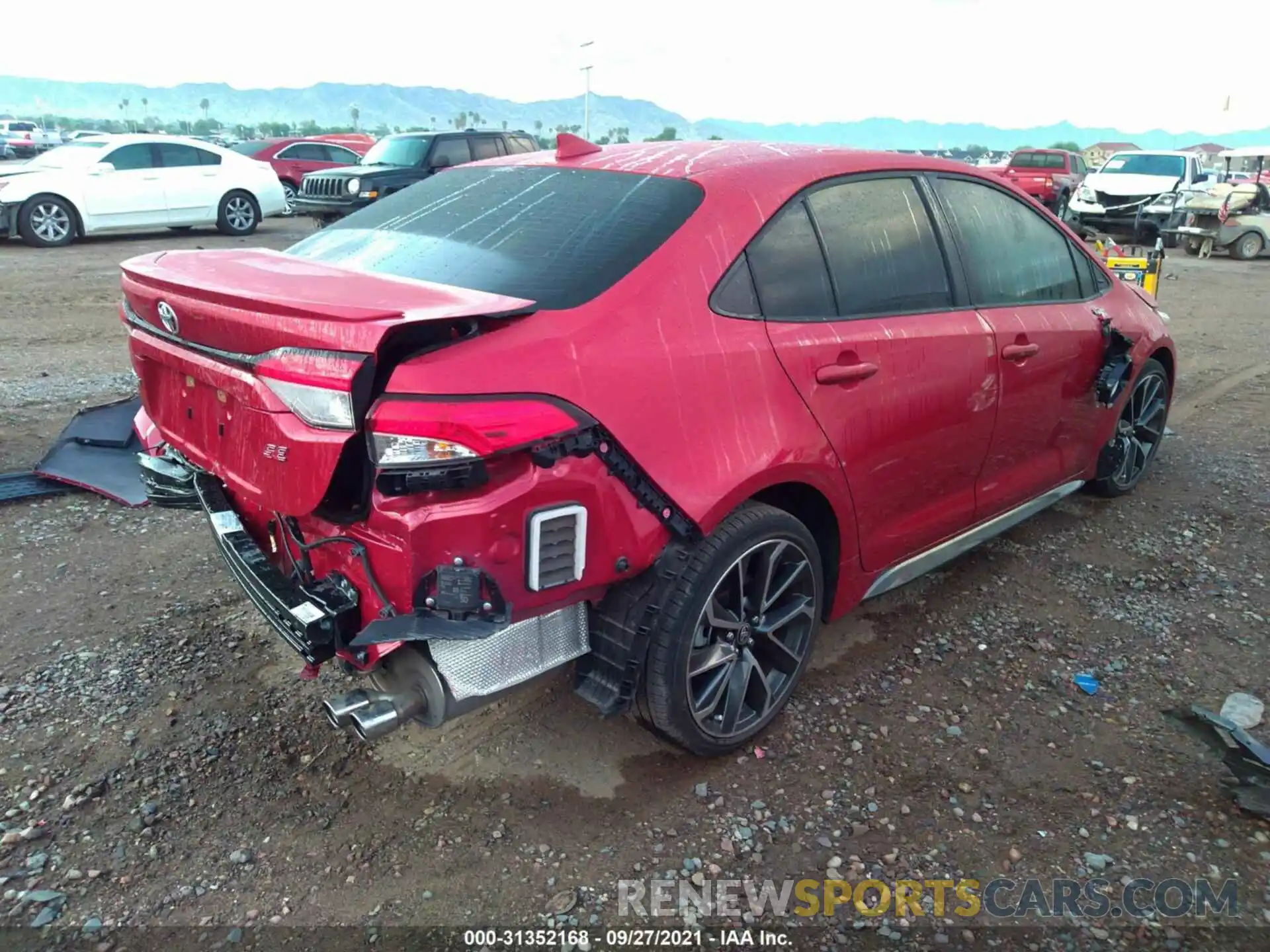 4 Photograph of a damaged car JTDP4RCE1LJ019640 TOYOTA COROLLA 2020