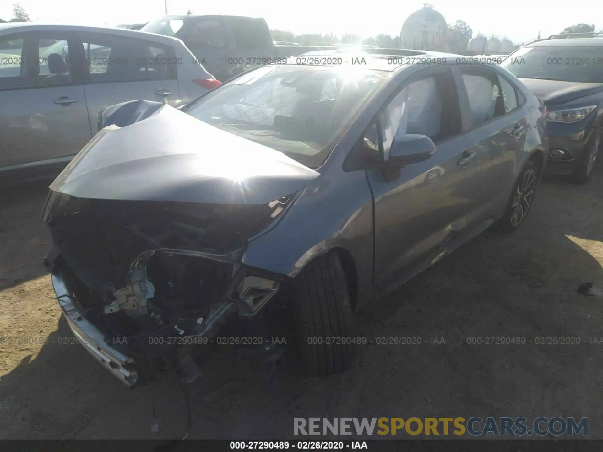 2 Photograph of a damaged car JTDP4RCE1LJ020268 TOYOTA COROLLA 2020