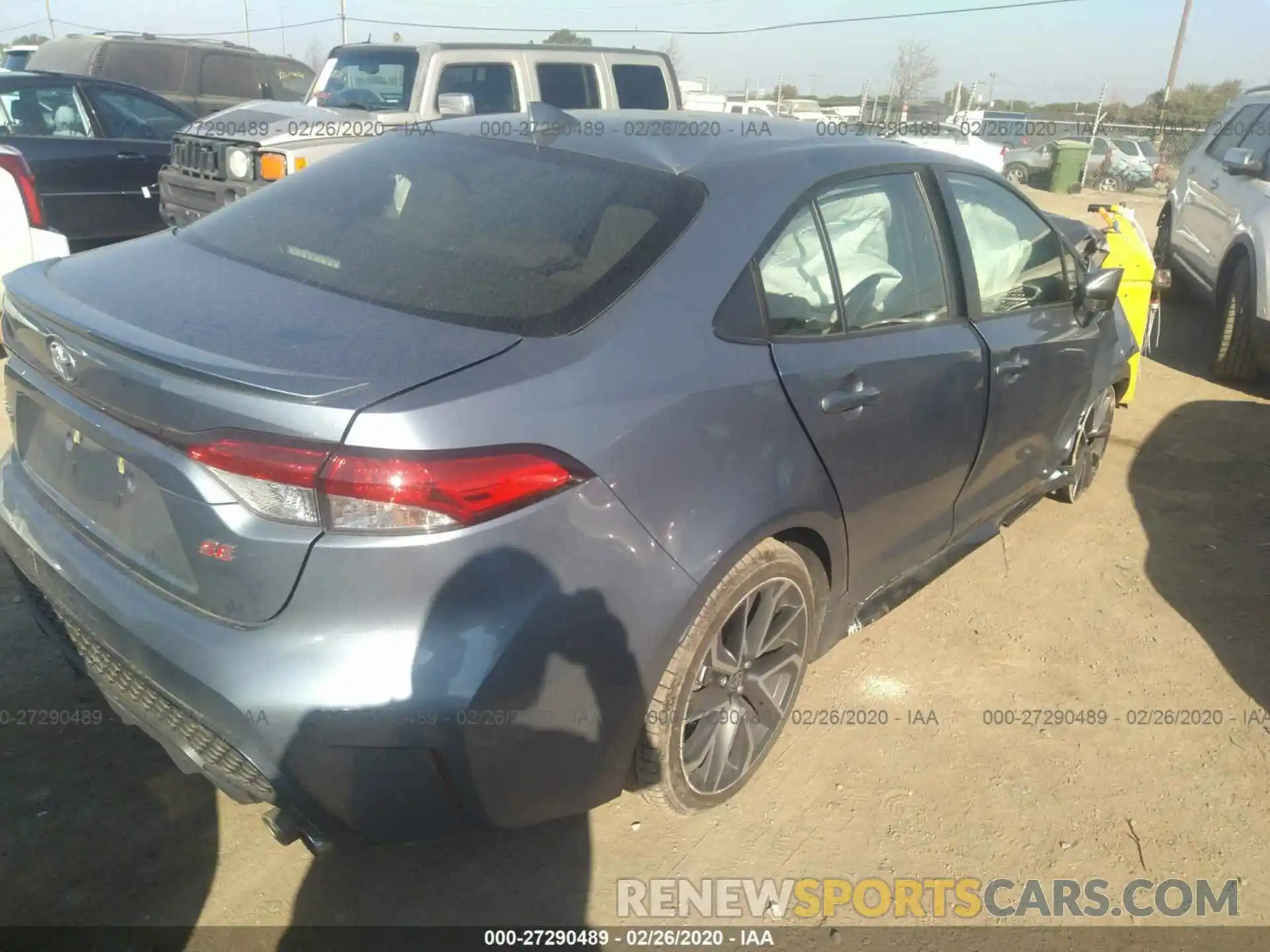 4 Photograph of a damaged car JTDP4RCE1LJ020268 TOYOTA COROLLA 2020