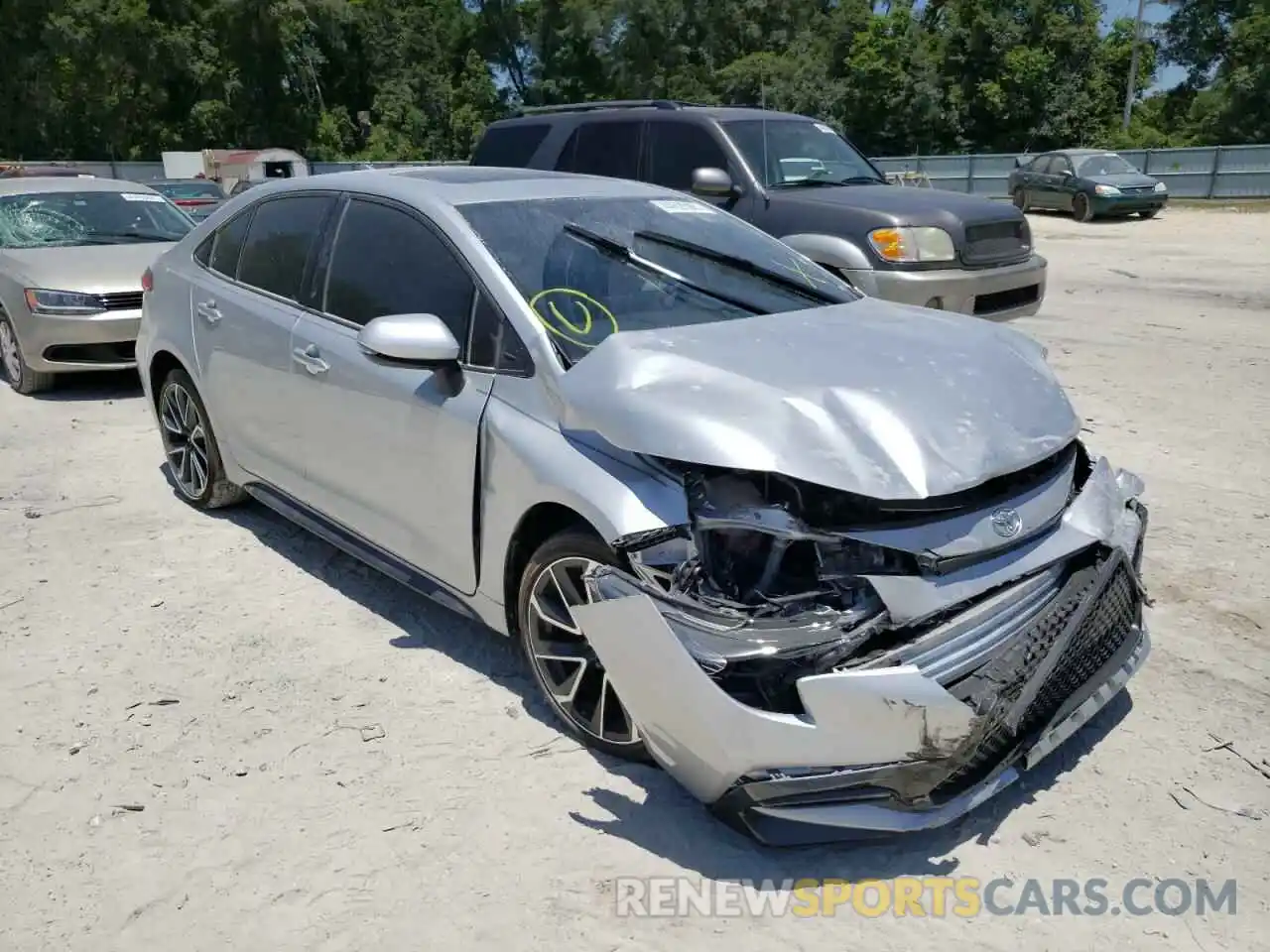 1 Photograph of a damaged car JTDP4RCE1LJ022912 TOYOTA COROLLA 2020