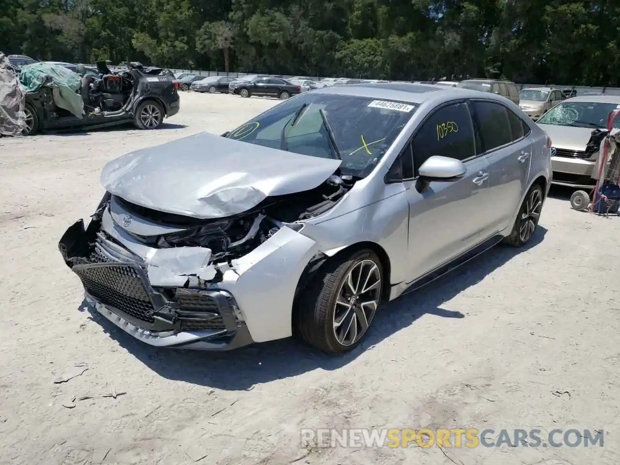 2 Photograph of a damaged car JTDP4RCE1LJ022912 TOYOTA COROLLA 2020