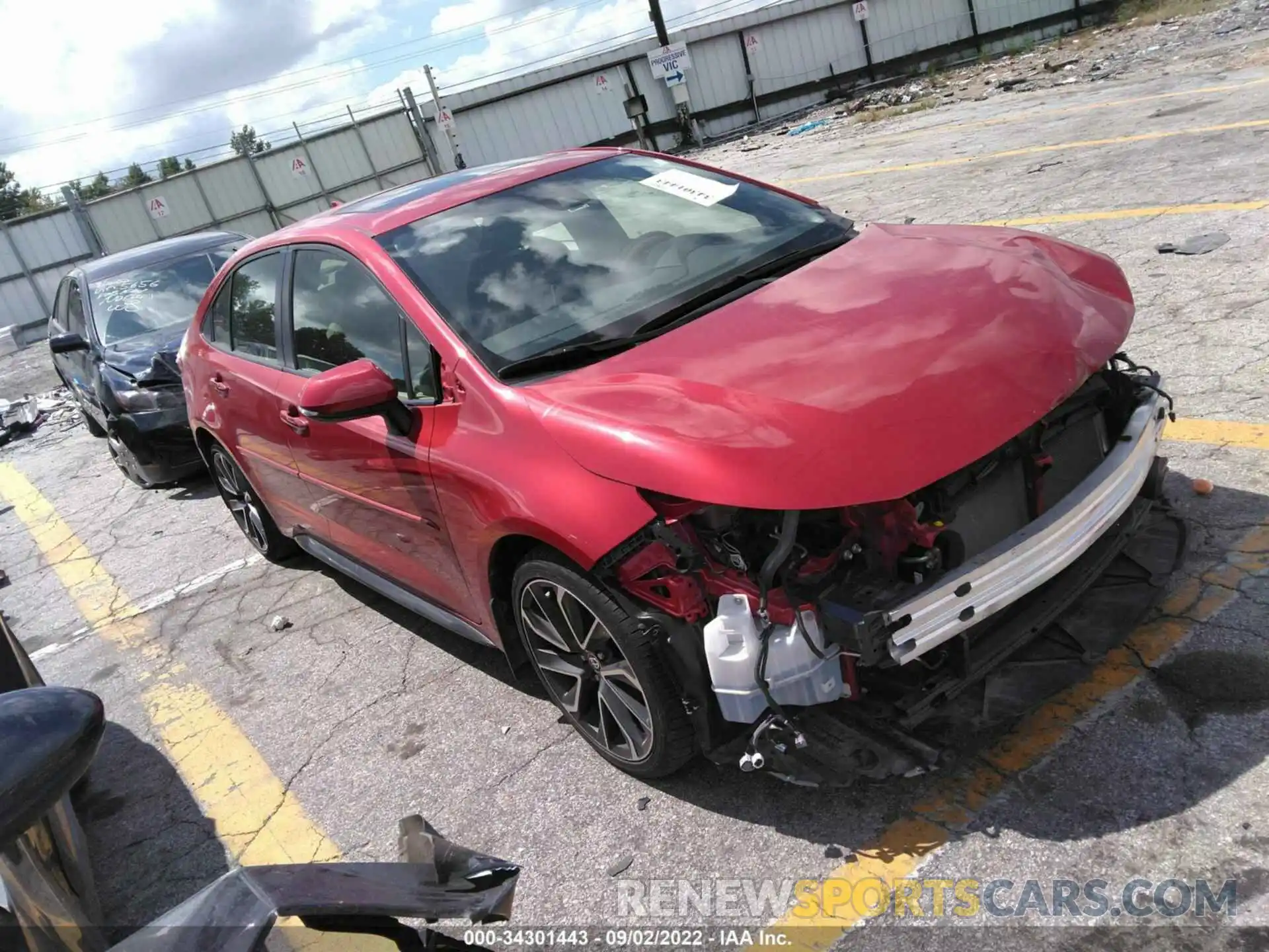 1 Photograph of a damaged car JTDP4RCE1LJ024949 TOYOTA COROLLA 2020